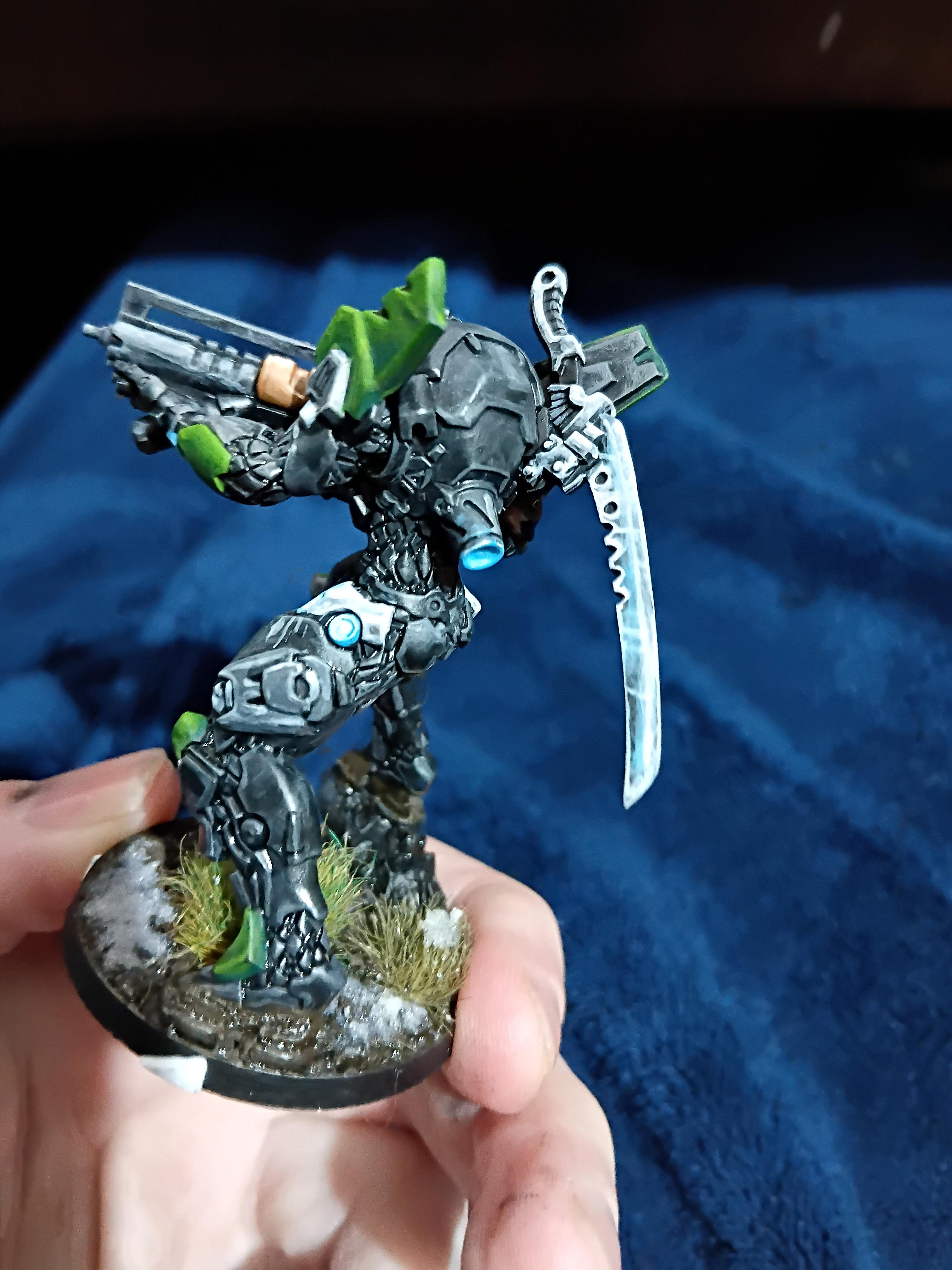 Attempted Nmm, Bigass Sword, Cool, Green, Infinity, Mech Suit, Non-Metallic Metal, Pano, Panoceania, Rifle, Sword, Tag, Tikbalang