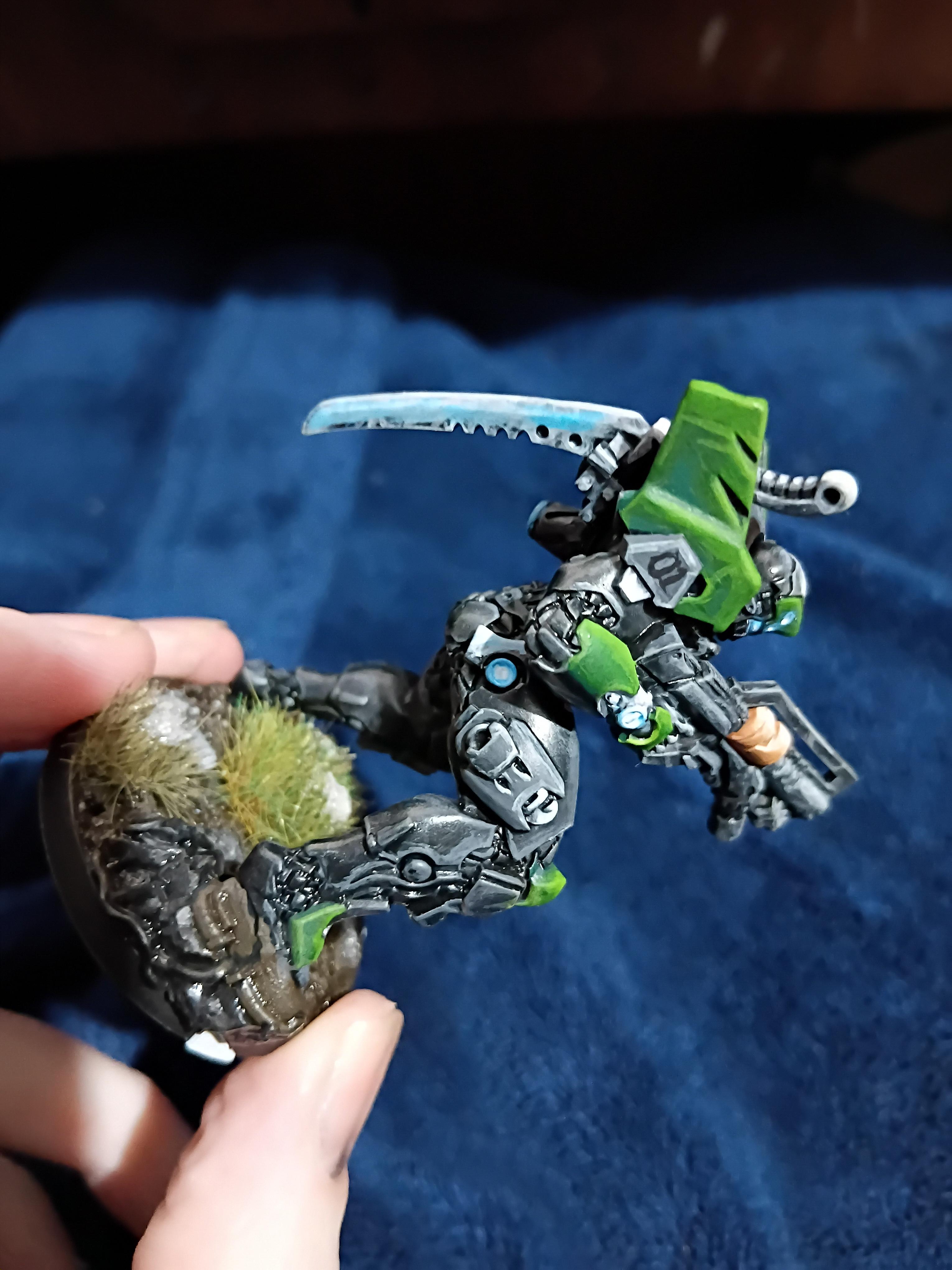 Attempted Nmm, Bigass Sword, Cool, Green, Infinity, Mech Suit, Non-Metallic Metal, Pano, Panoceania, Rifle, Sword, Tag, Tikbalang