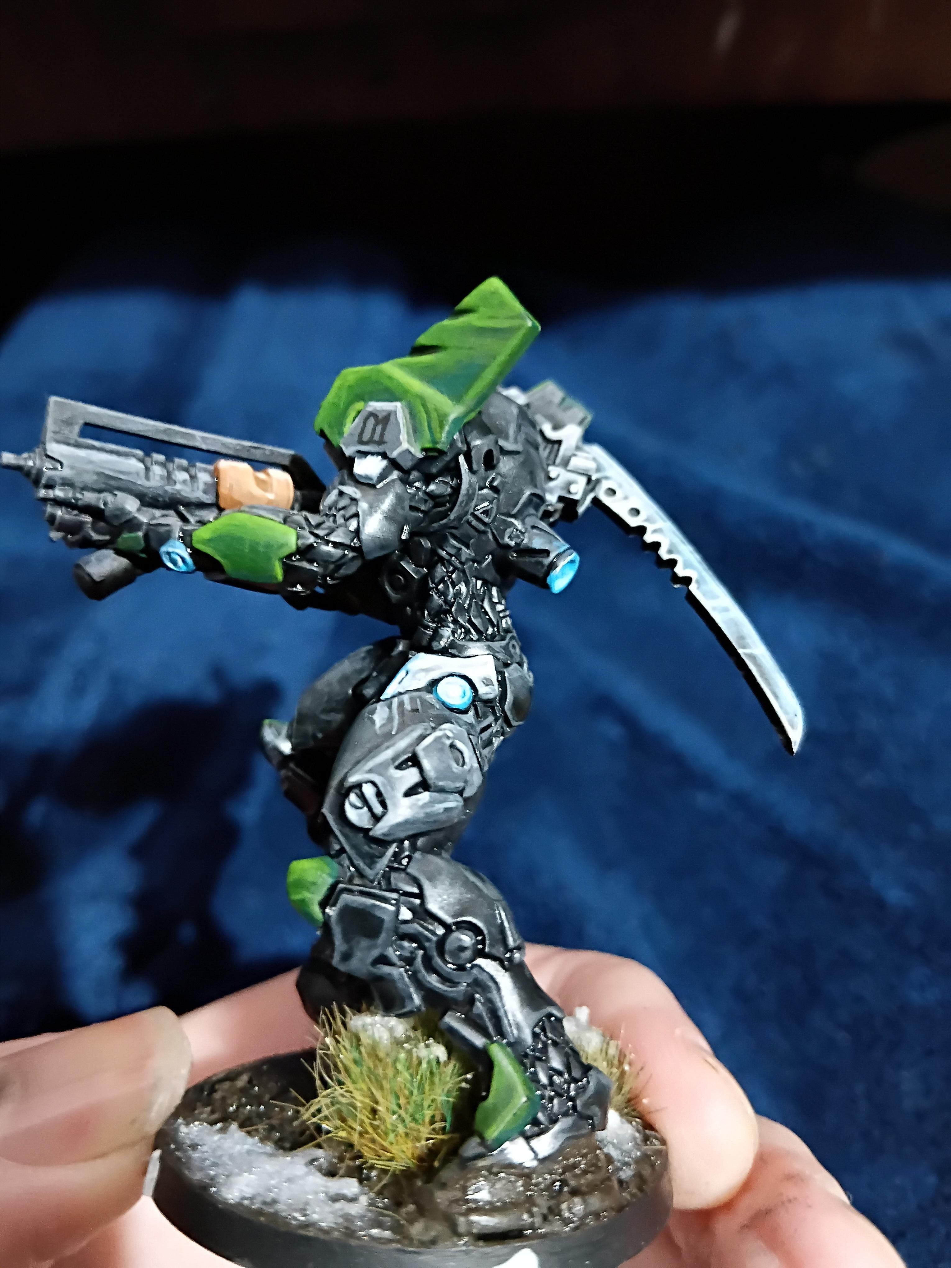 Attempted Nmm, Bigass Sword, Cool, Green, Infinity, Mech Suit, Non-Metallic Metal, Pano, Panoceania, Rifle, Sword, Tag, Tikbalang