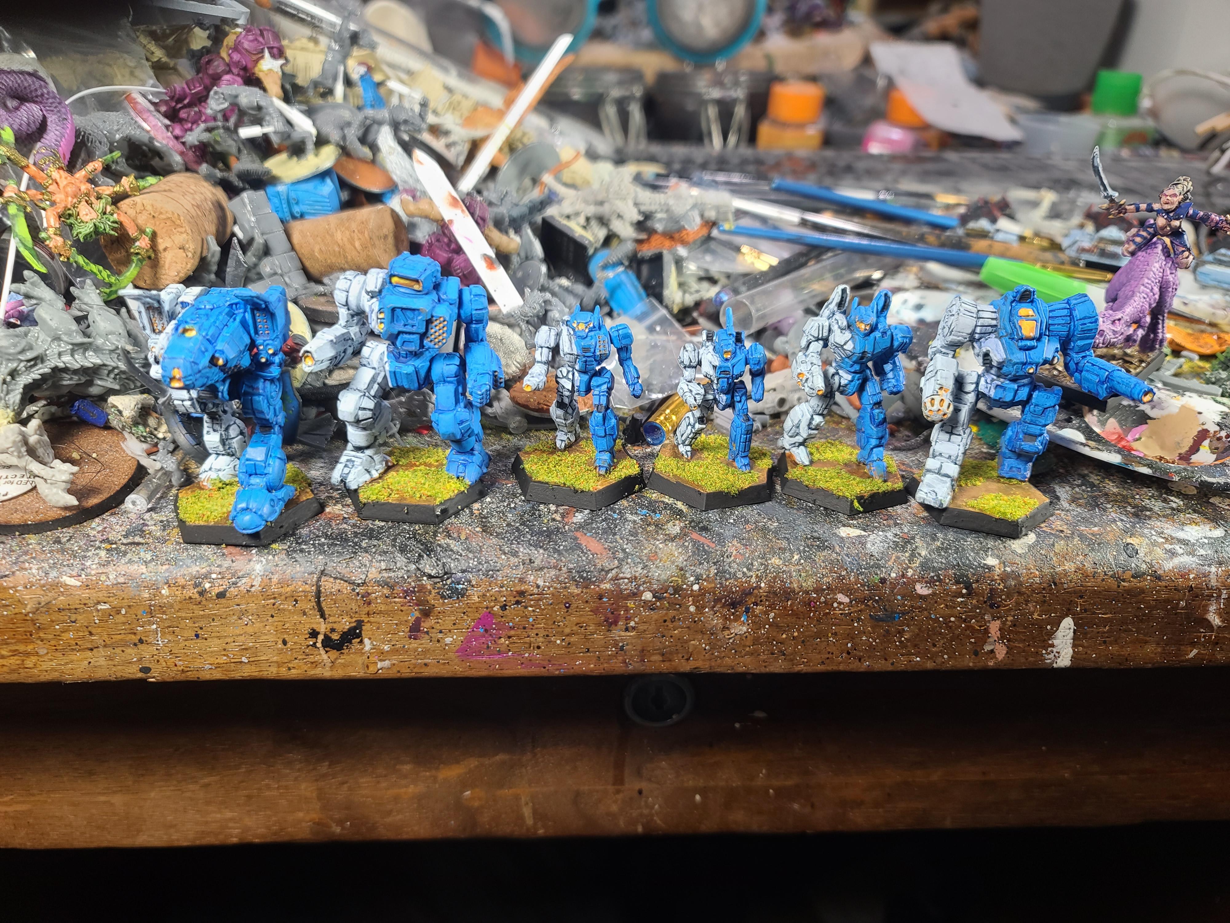 Battletech, Catalyst Game Labs, Highlander, Lyran Guard, Mech, Phoenix Hawk, Stalker, Stinger, Valkyrie, Zeus