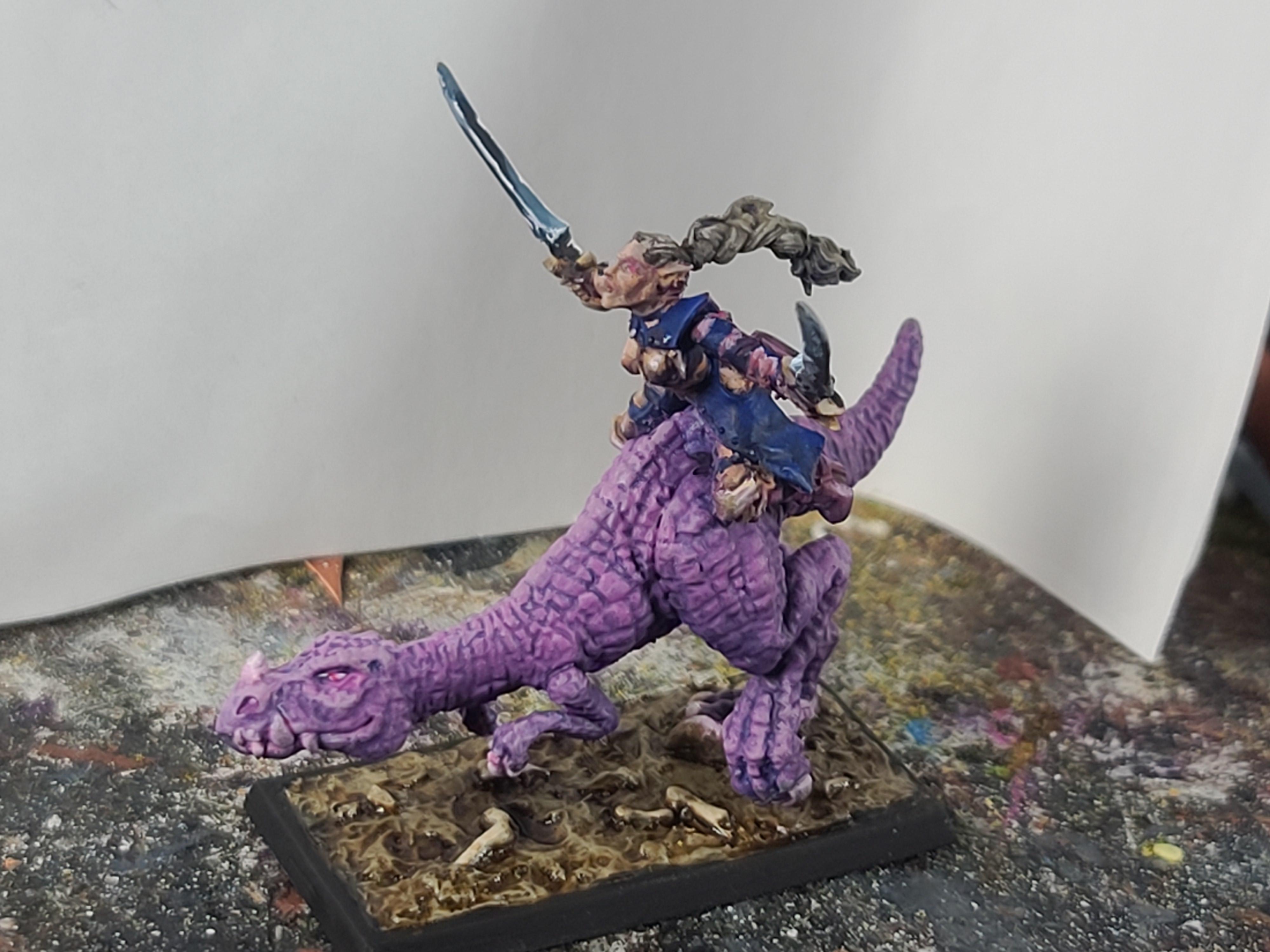 Cavalry, Dungeons And Dragons, Elves, Giant Lizard, Reaper Miniatures