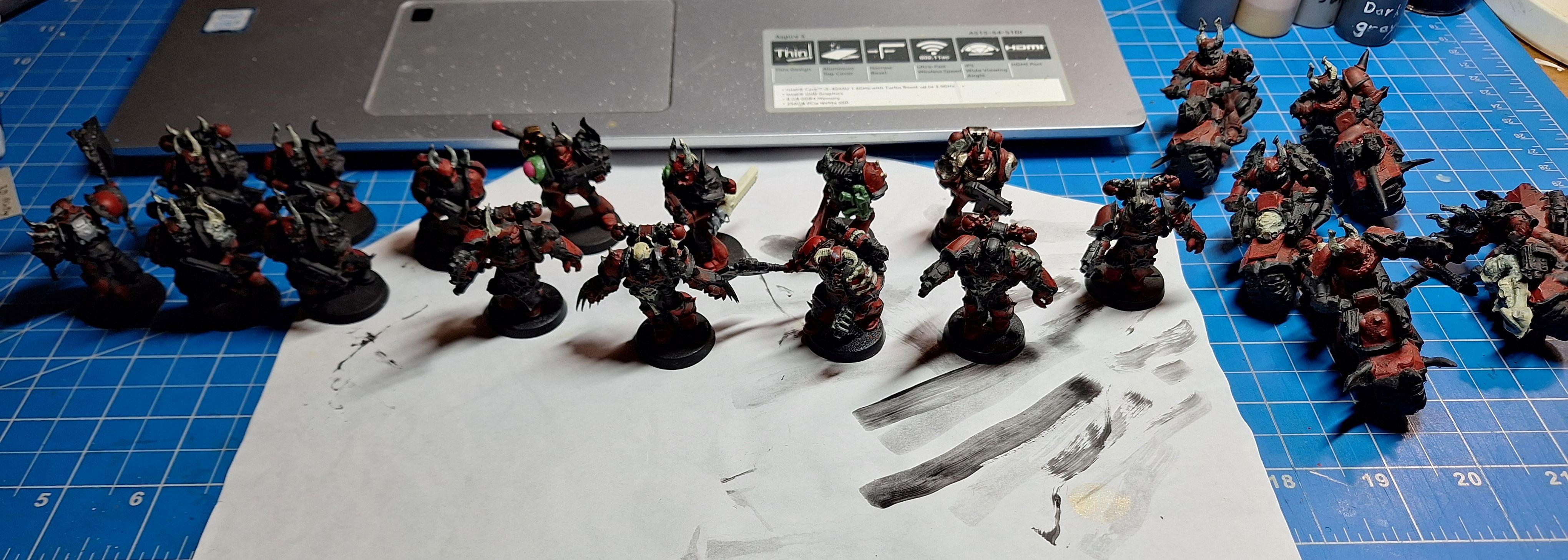 unfinished Chaos Space Marines