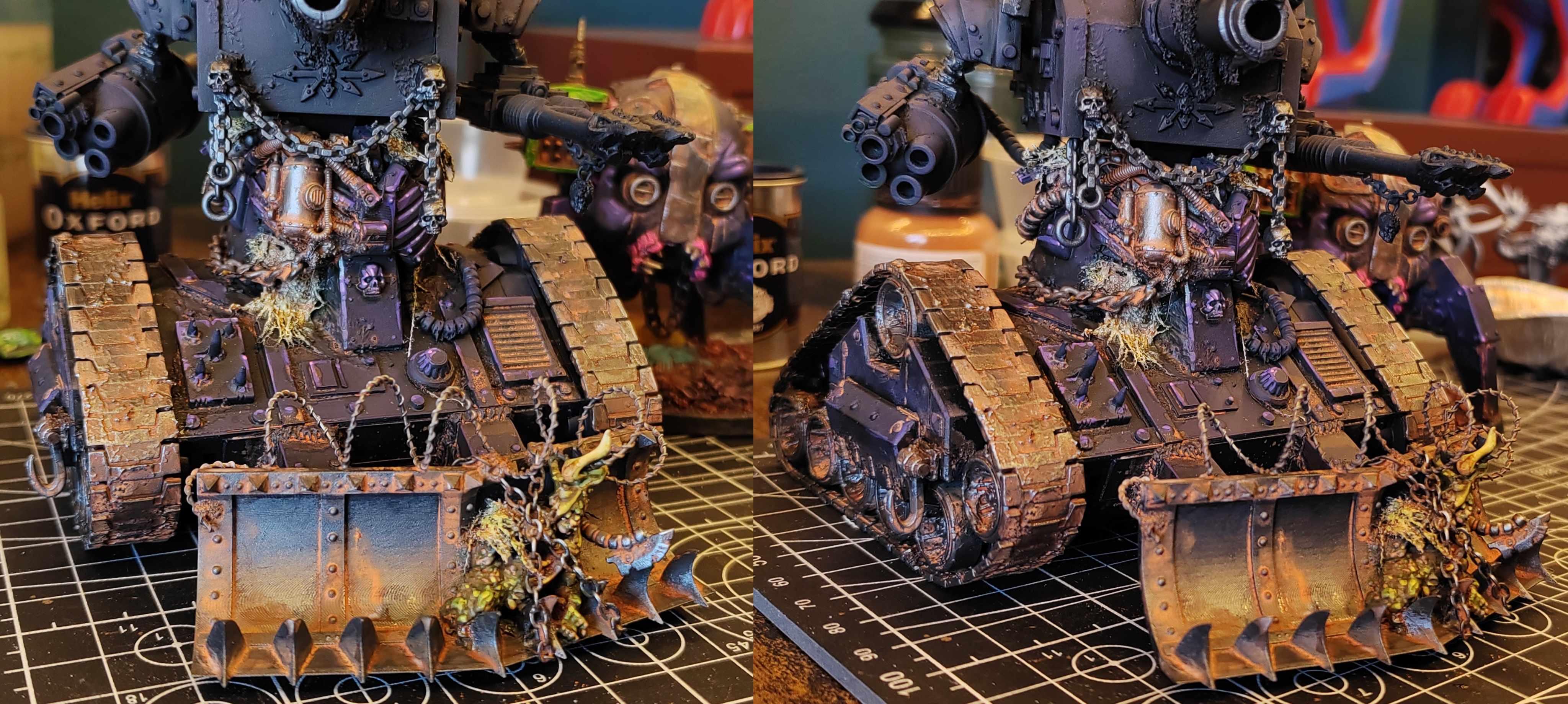 Defiler scratchbuild paint in progress