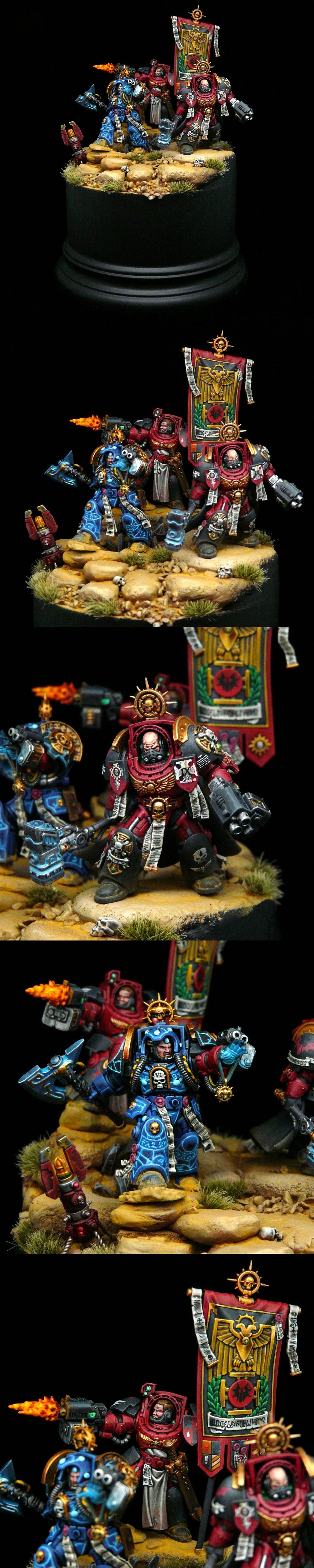 Adeptus Astartes, Ancient, Angels Of Oblivion, Banner, Librarian, Primaris, Space Marines, Terminator Armor