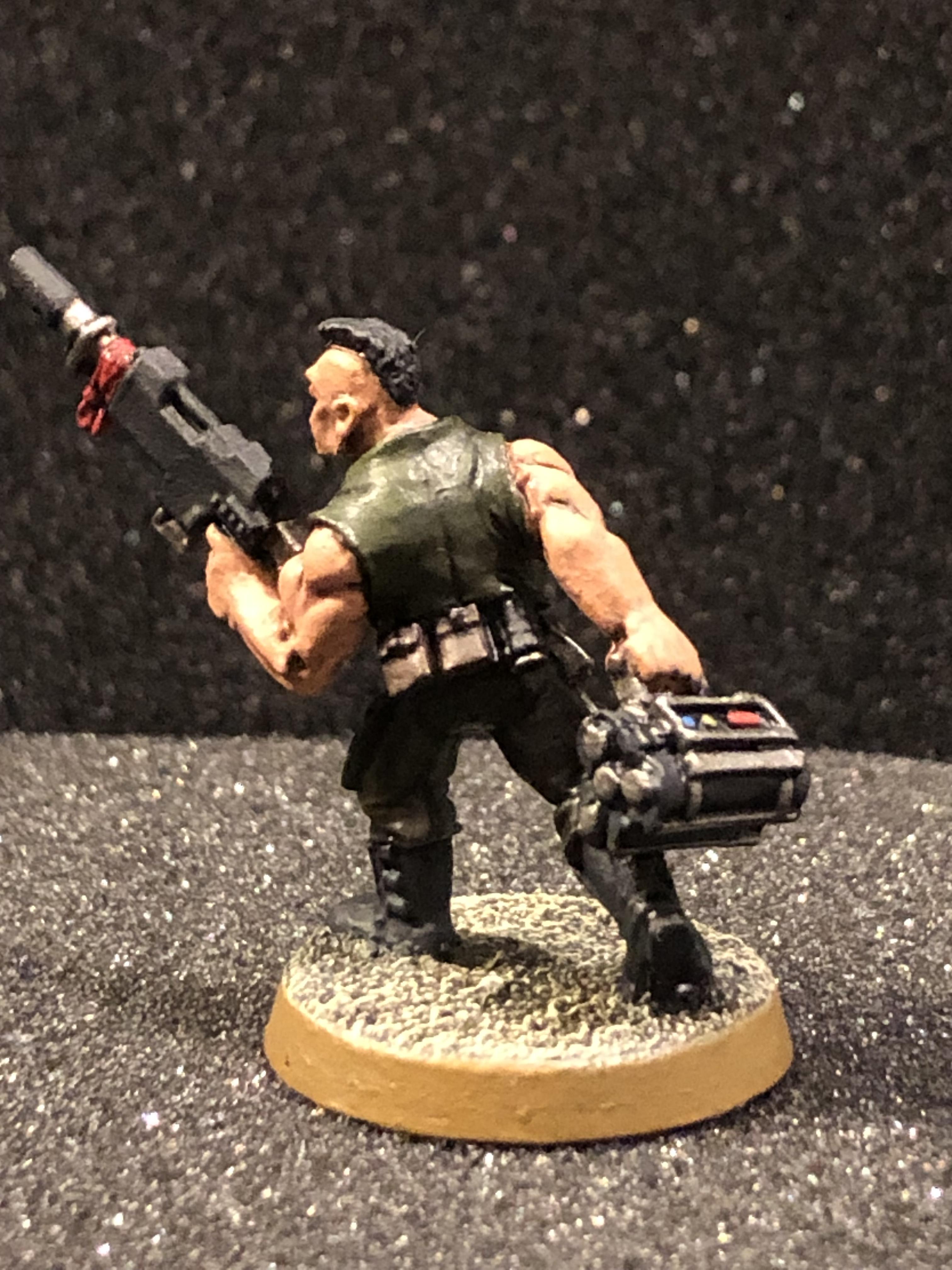 3rd Edition, 69, Badass, Catachan, Catachan Jungle Fighters, Demo Charge, Demolition Charge, Fatigues, Guardsmen, Jungle, Lasgun, Mine