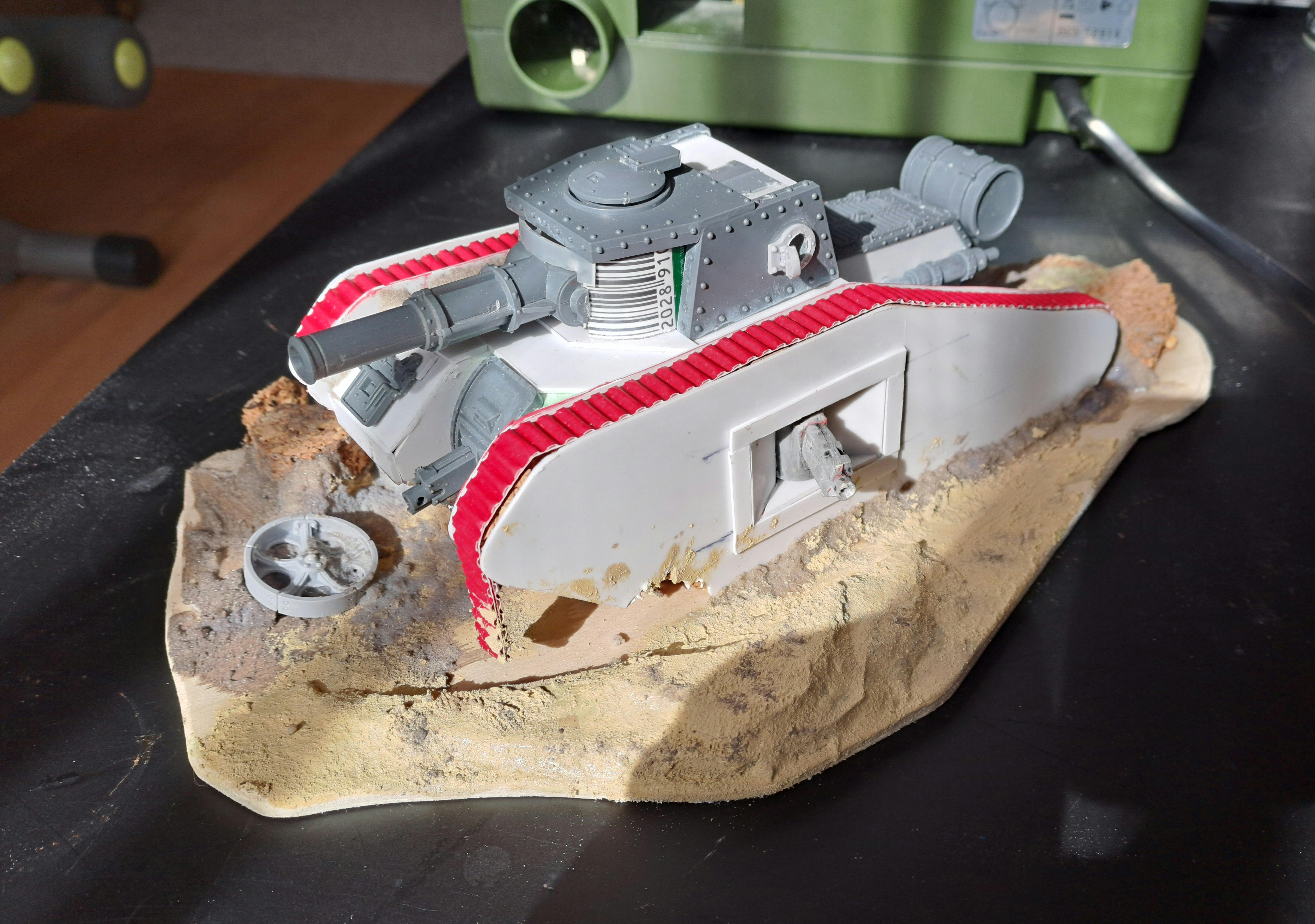 30k, Astra Militarum, Heresy, Imperial Guard, Malcador, Militia, Plasticard, Scratch Build, Solar Auxilia, Tank, Terrain, Warhammer 40,000, Weathered