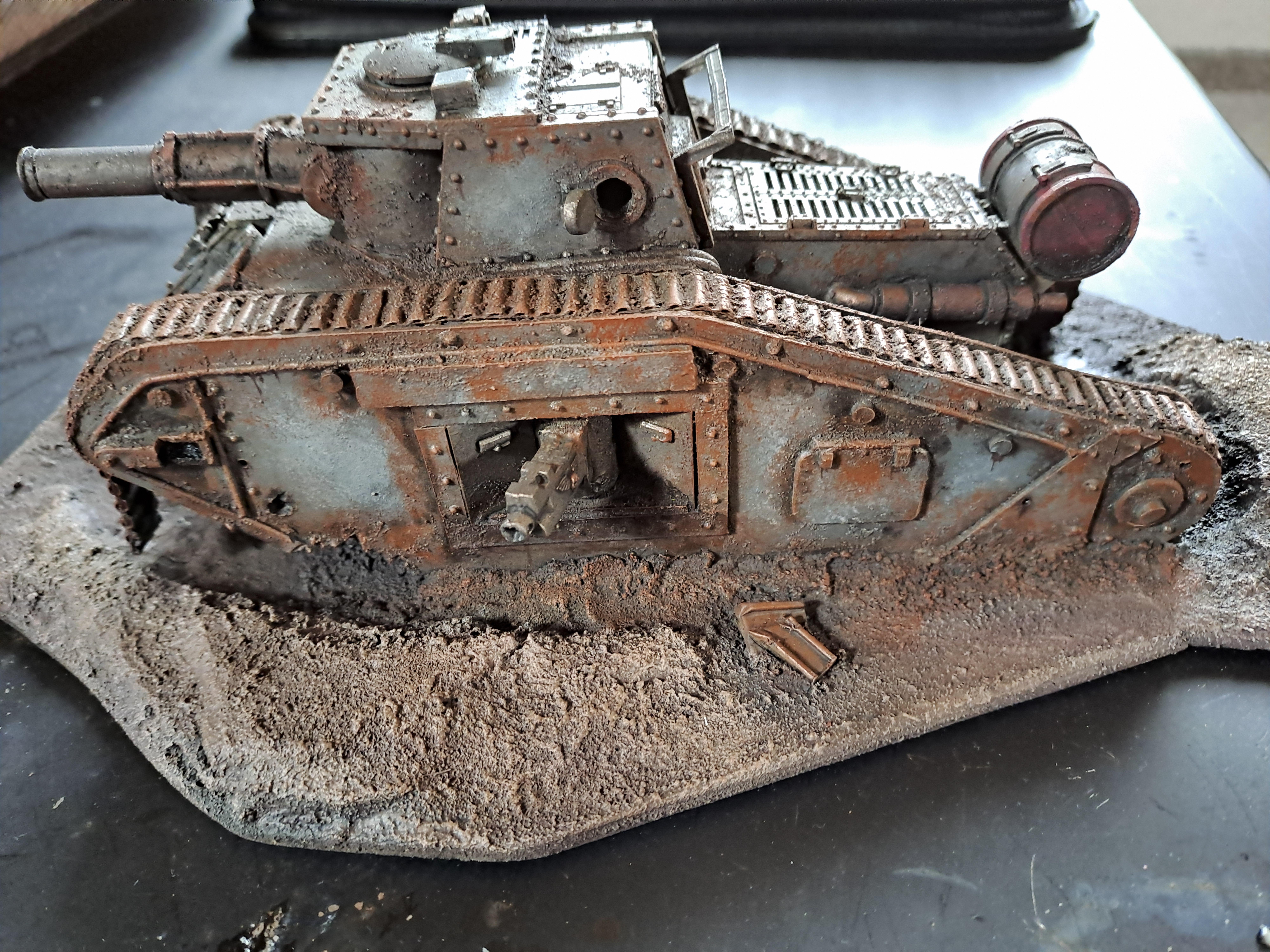 30k, Astra Militarum, Heresy, Imperial Guard, Malcador, Militia, Plasticard, Scratch Build, Solar Auxilia, Tank, Terrain, Warhammer 40,000, Weathered