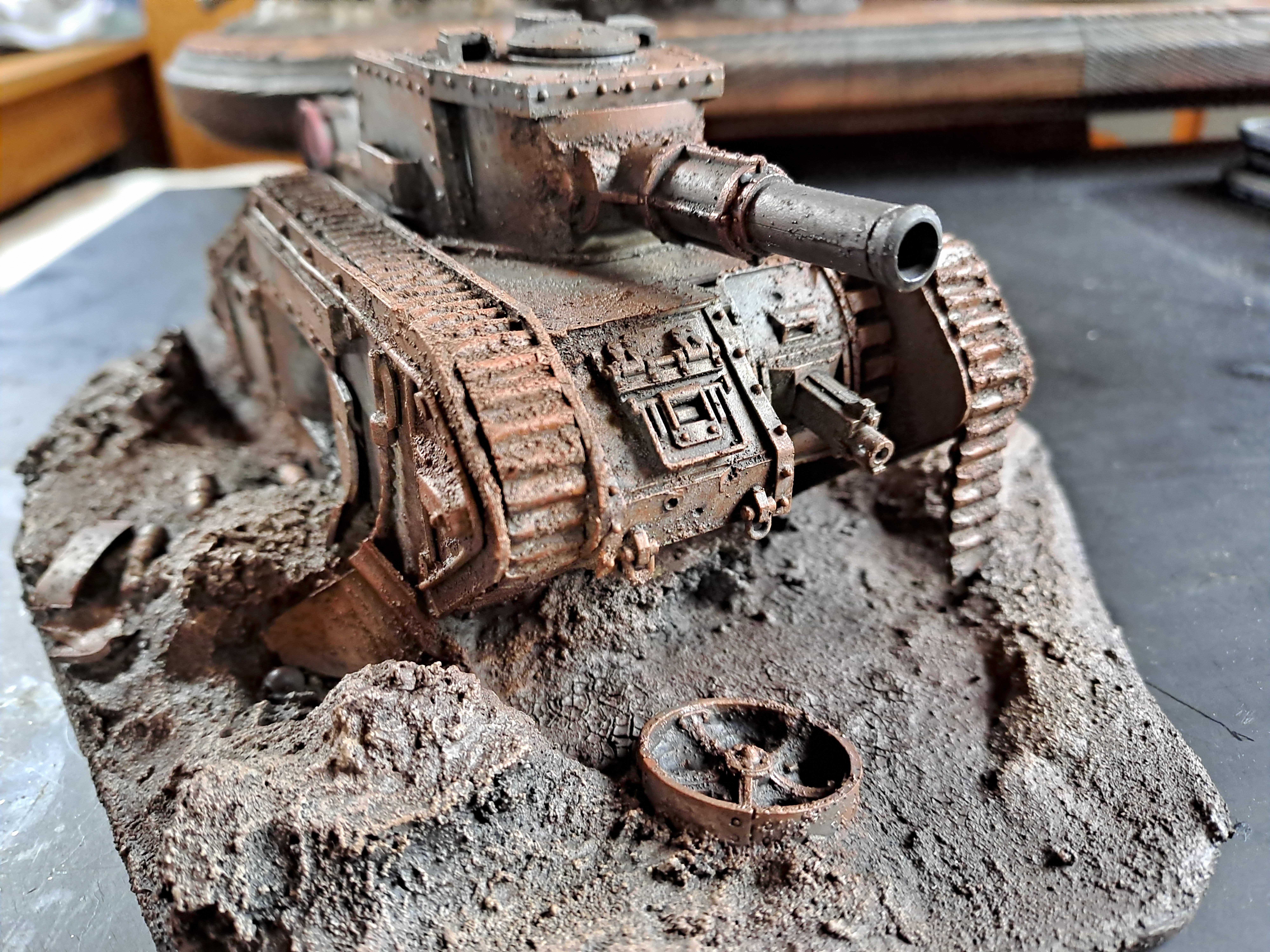 30k, Astra Militarum, Heresy, Imperial Guard, Malcador, Militia, Plasticard, Scratch Build, Solar Auxilia, Tank, Terrain, Warhammer 40,000, Weathered