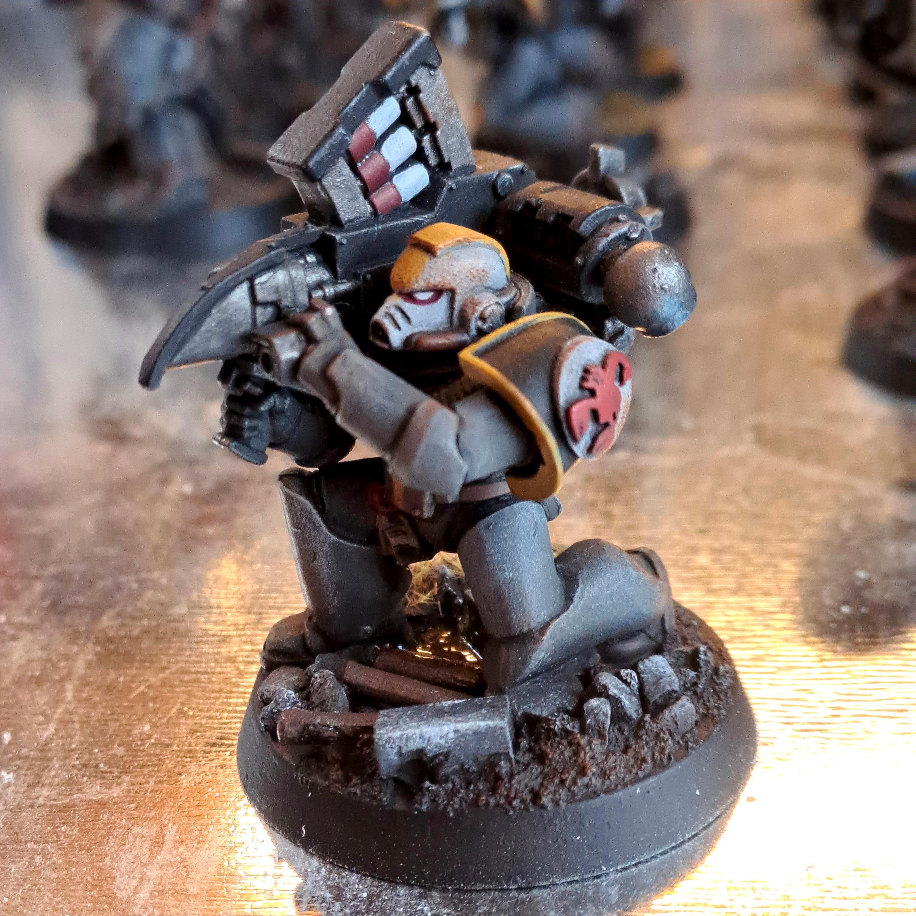 Devastator, Kmiv, Missile Launcher, Red Scorpions, Space Marines, Veteran, Warhammer 40,000