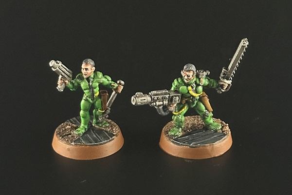Juve, Meltagun, Metal, Necromunda, Original, Painted, Van Saar, Van Saar Leader