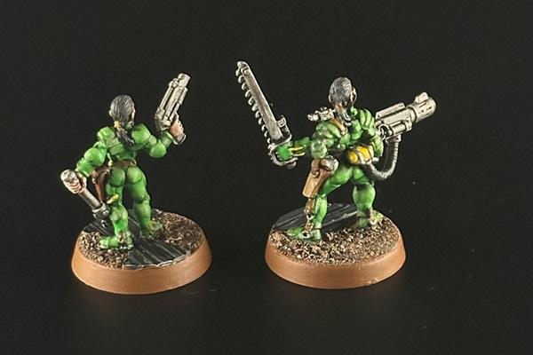 Juve, Meltagun, Metal, Necromunda, Original, Painted, Van Saar, Van Saar Leader