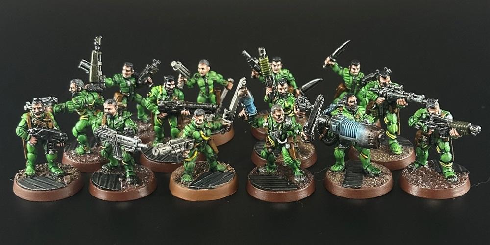 Metal, Necromunda, Original, Painted, Van Saar, Van Saar Gang