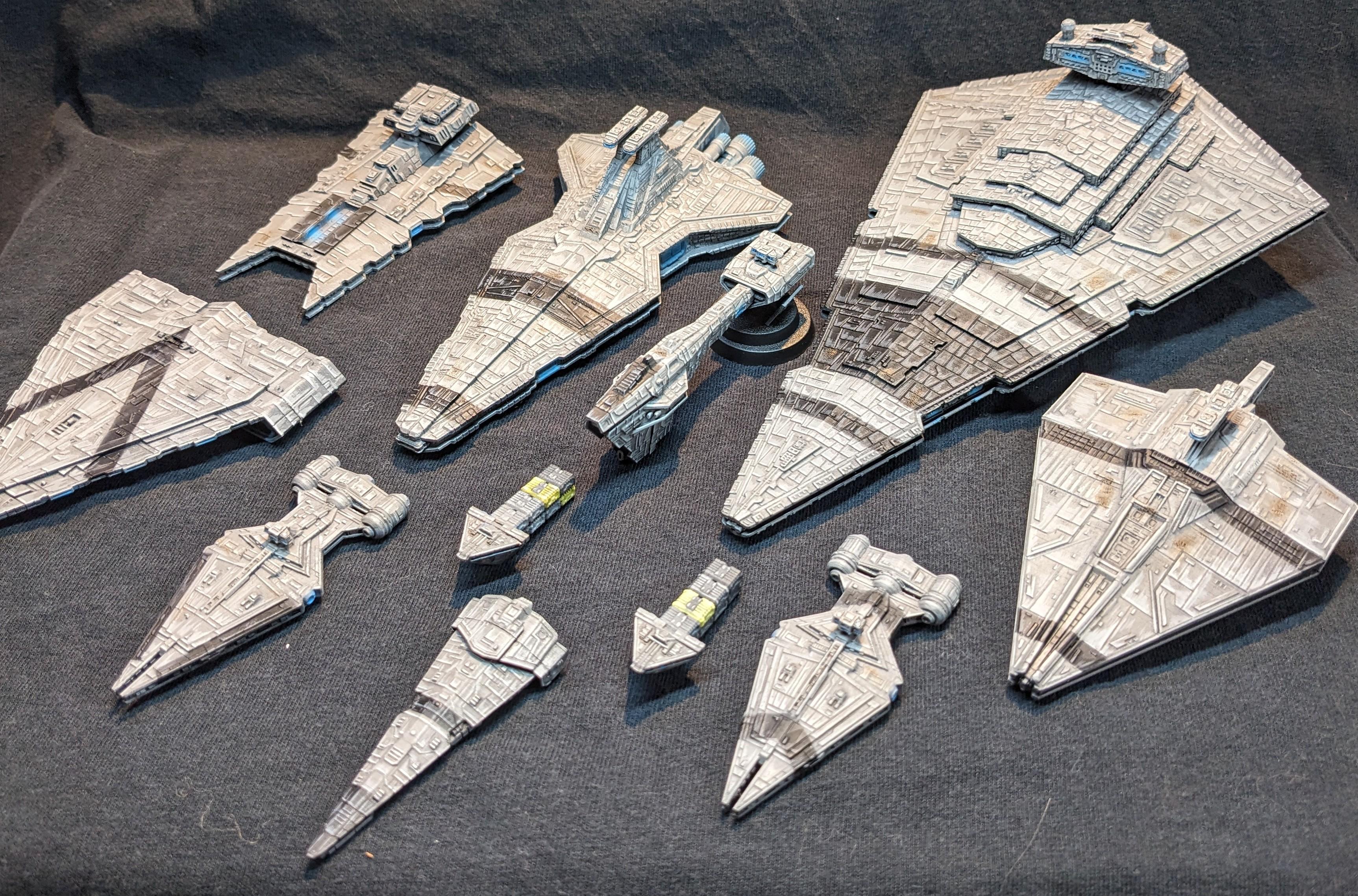 Cargo, Fleet, Imperial, Nebulon B, Spaceship, Star Destroyer, Star Wars, Transport, Venator