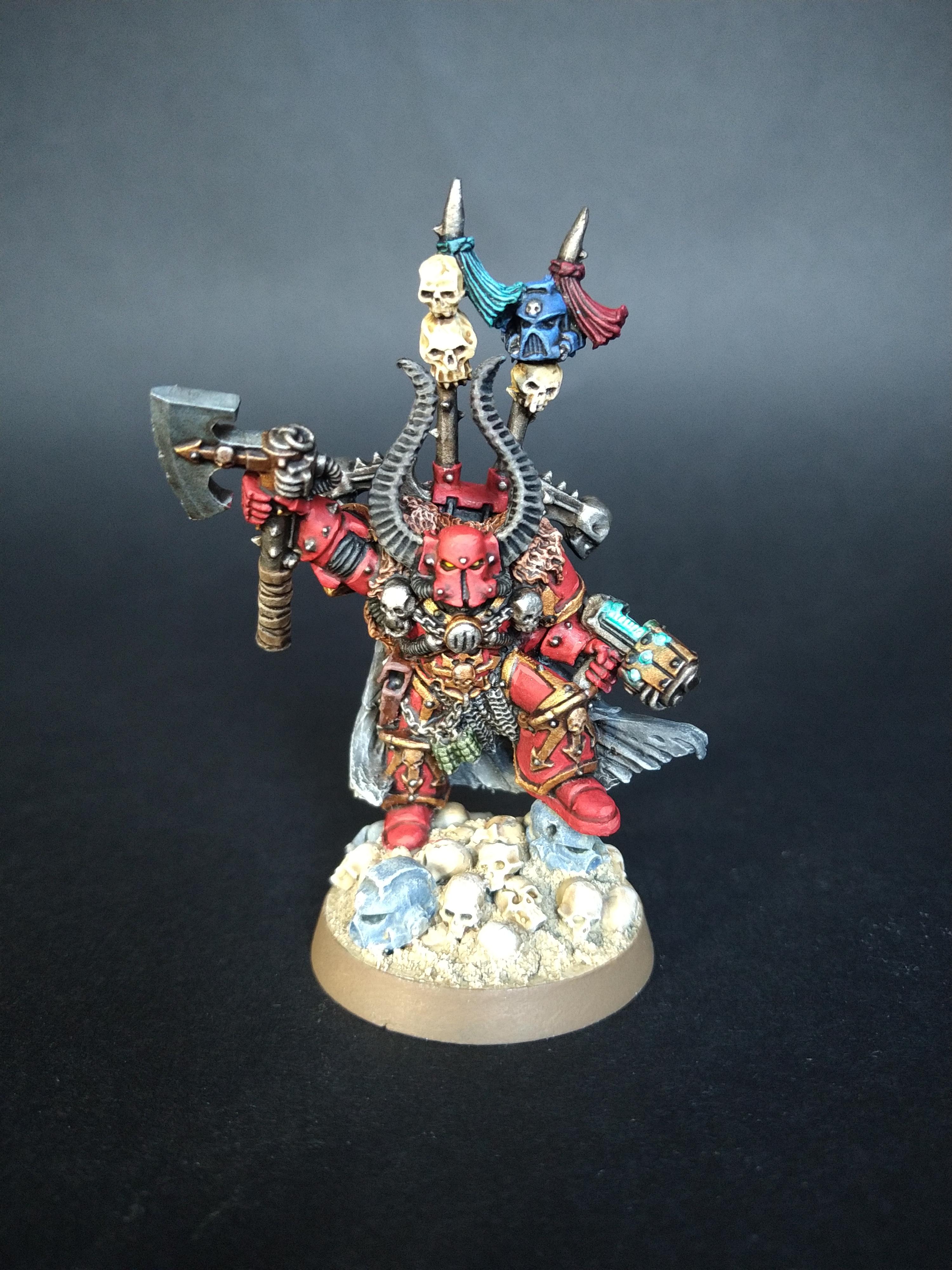 3rd Edition, Chaos Lord, Khorn, Metal, Warhammer 40,000