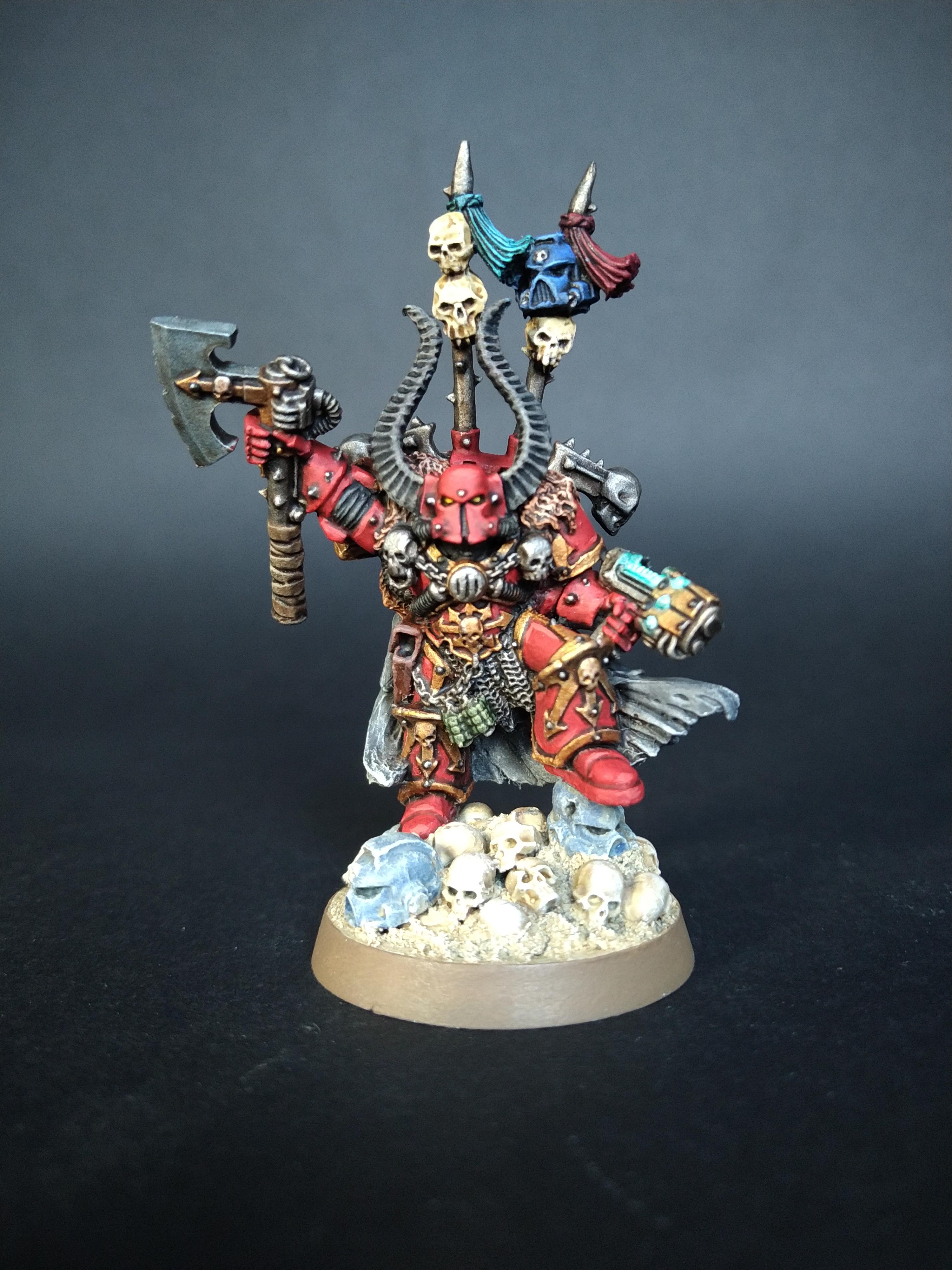 3rd Edition, Chaos Lord, Khorn, Metal, Warhammer 40,000