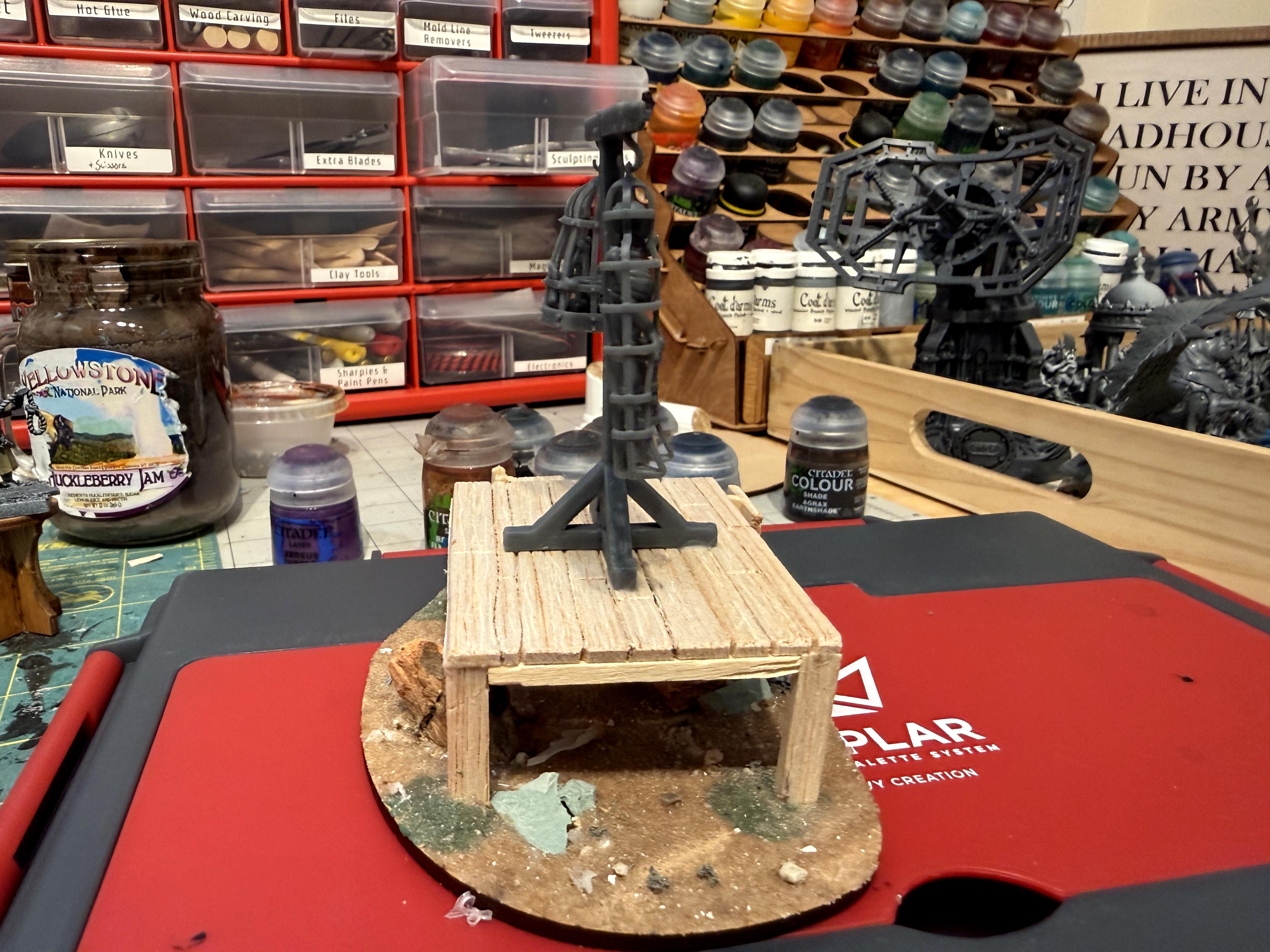 3d Prints, Dungeons And Dragons, Gibbet, Hanging Platform, Historical, Scratch Build, Trench Crusade, Warhammer Fantasy