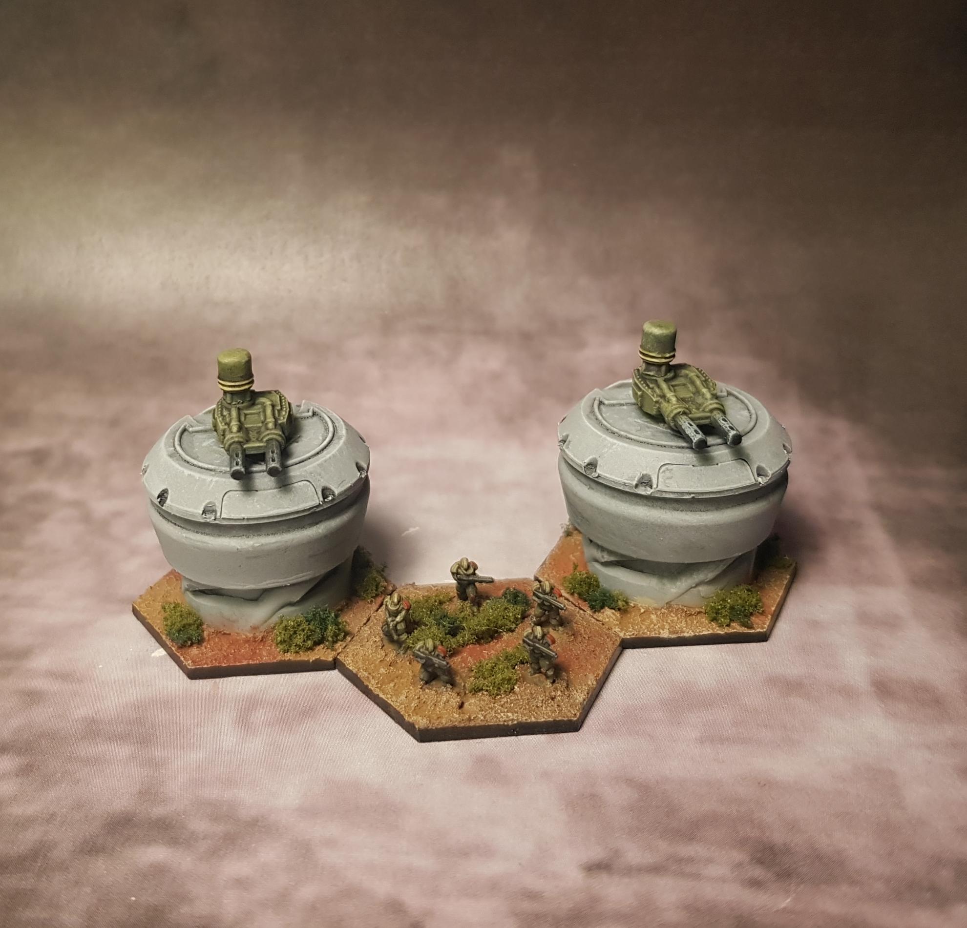 6mm, Battletech, Bunker, Fortifications, Mech, Mechwarrior