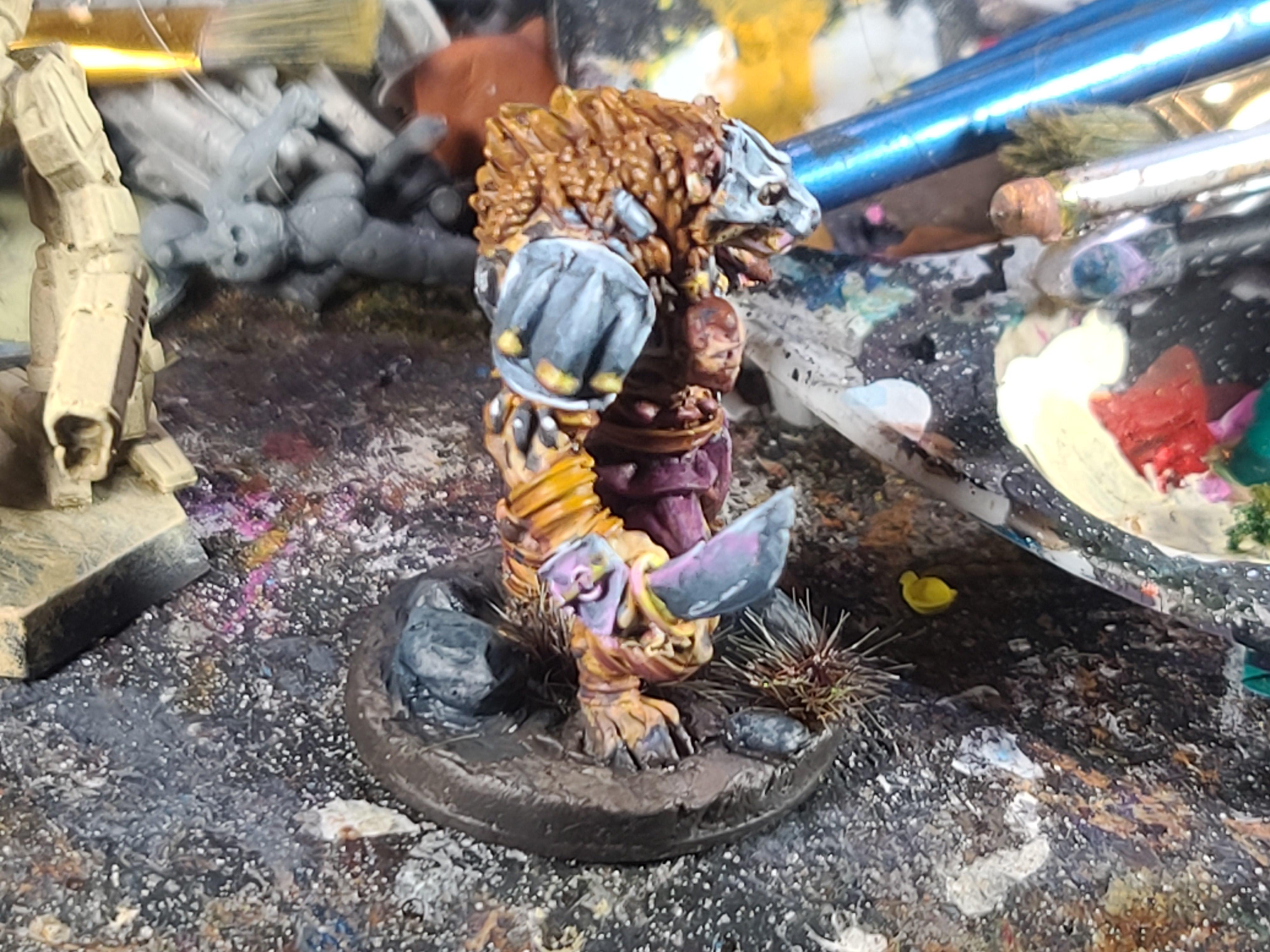 Dungeons And Dragons, Gnoll, Hyena Man, Next Level Miniatures, Non-Metallic Metal, Object Source Lighting