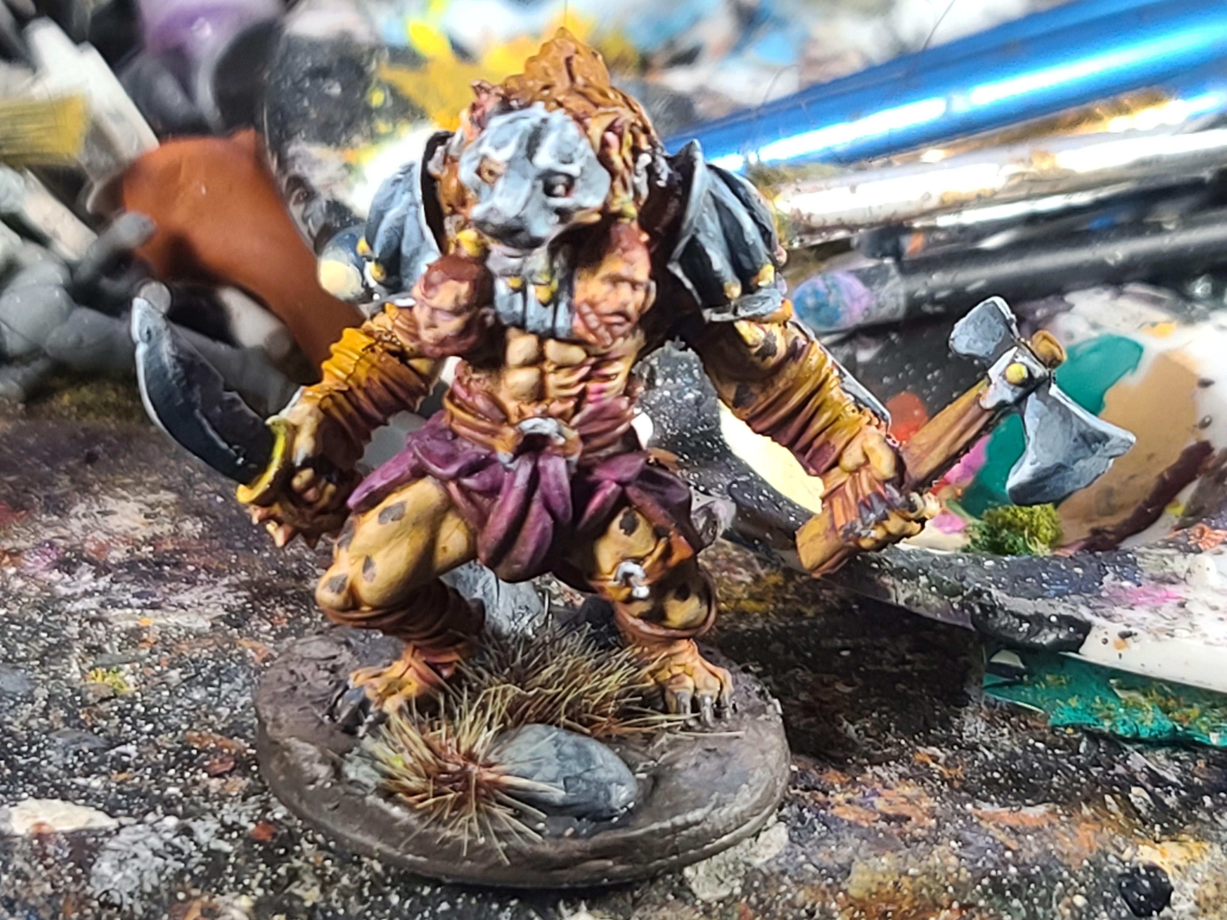 Dungeons And Dragons, Gnoll, Hyena Man, Next Level Miniatures, Non-Metallic Metal, Object Source Lighting