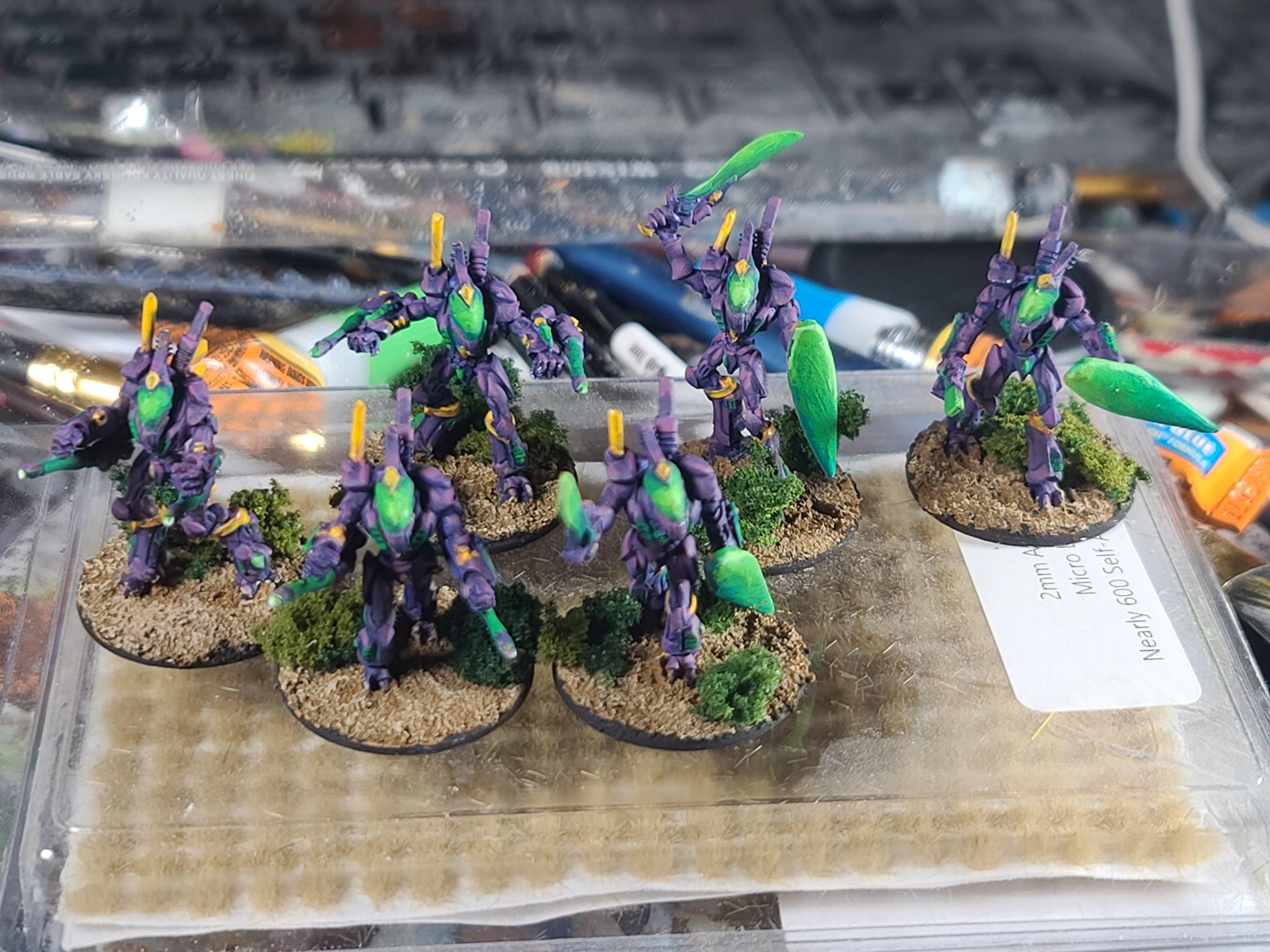 6mm, Eldar, Eloi, Epic, Epic Armageddon, Proxy, Vanguard Miniatures, Warhammer 40,000, Wraithknight