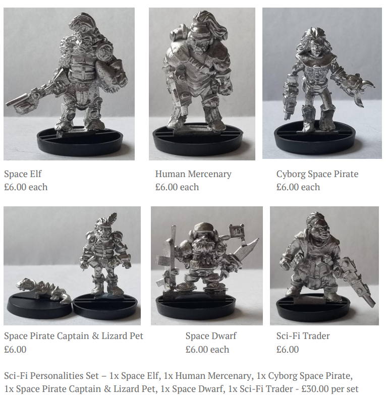 L72's Metal Miniature Musings Space Personalities