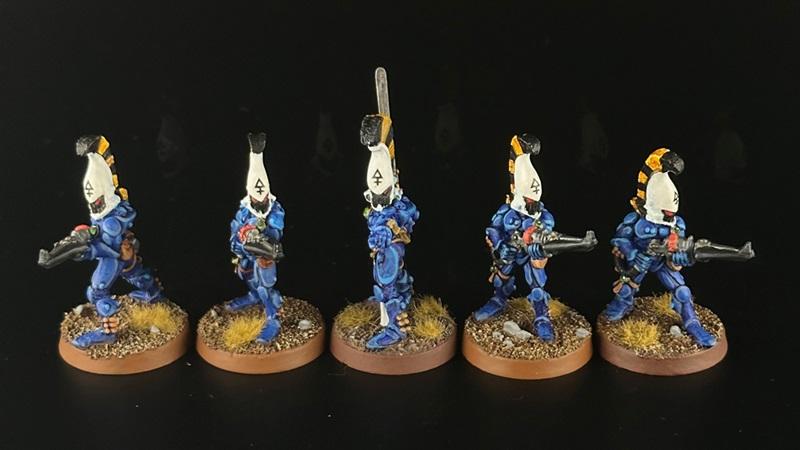 Alaitoc, Captain Brown, Craftworld, Dire Avengers Squad, Eldar, Exarch, Metal, Painted