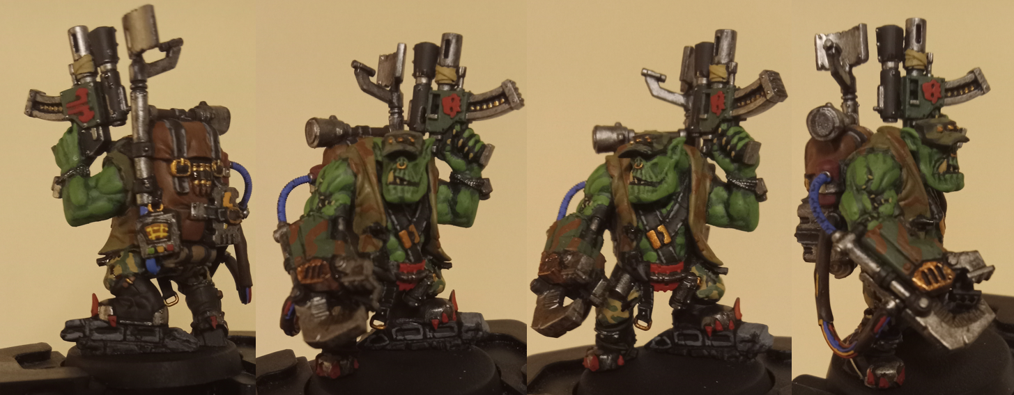 Blood Axe, Camouflage, Green, Greenskin, Greenskins, Jungle, Kill Team, Kommando, Kommando Nob, Nob, Orks, Warhammer 40,000