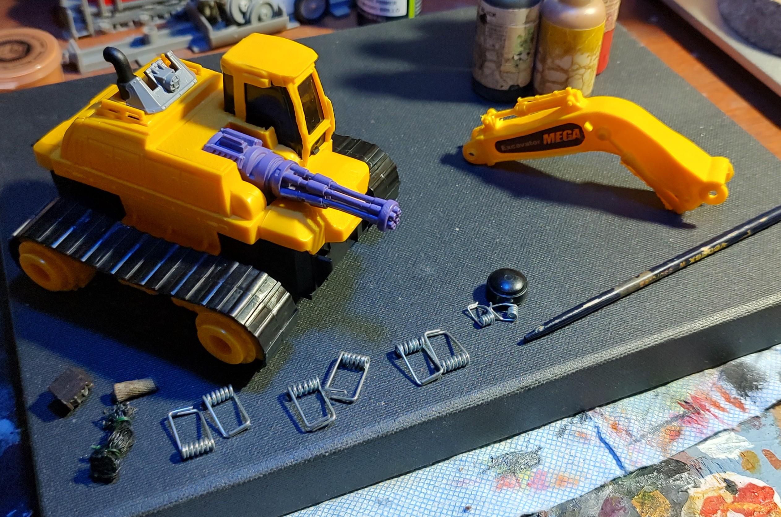 Construction, Kit Bash, Red Alert, Scratch Build, Tank, Toy Bash