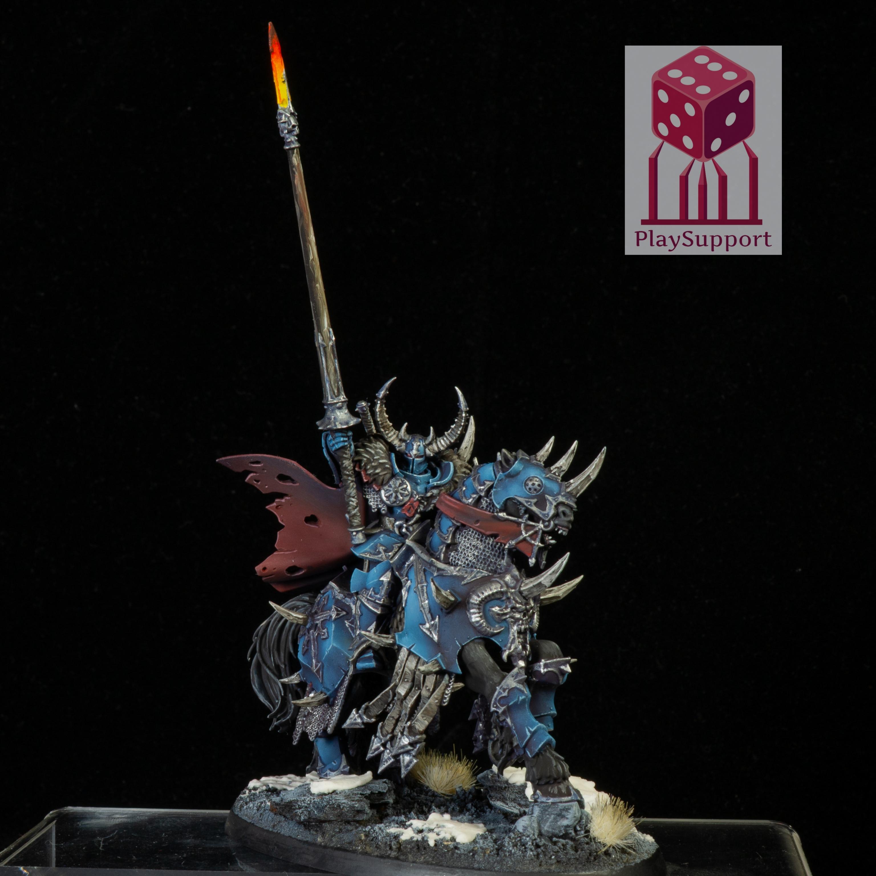 Chaos lord on demonic mount 