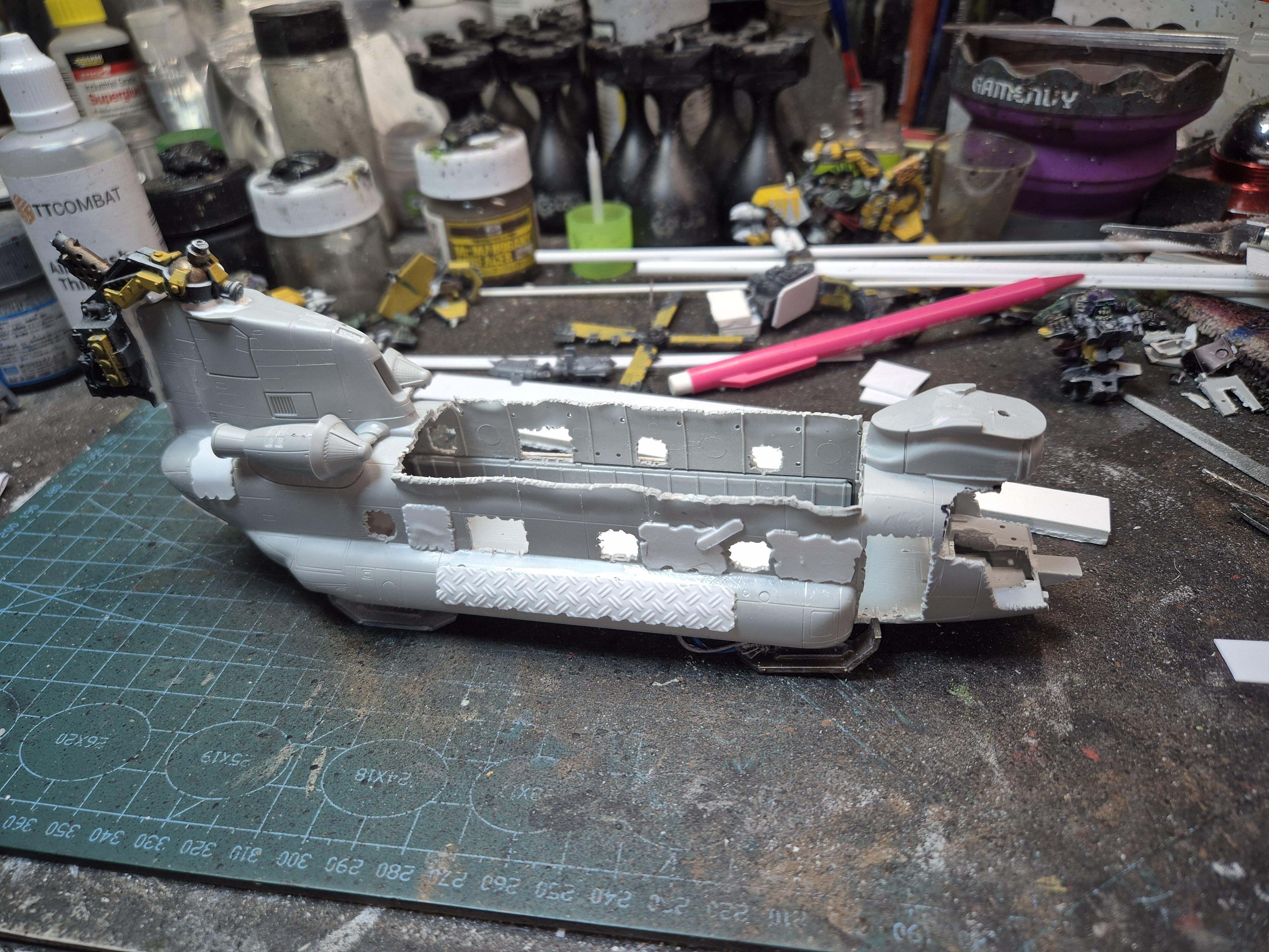 Chinook, Chopper, Helicopter, Orks, Transport