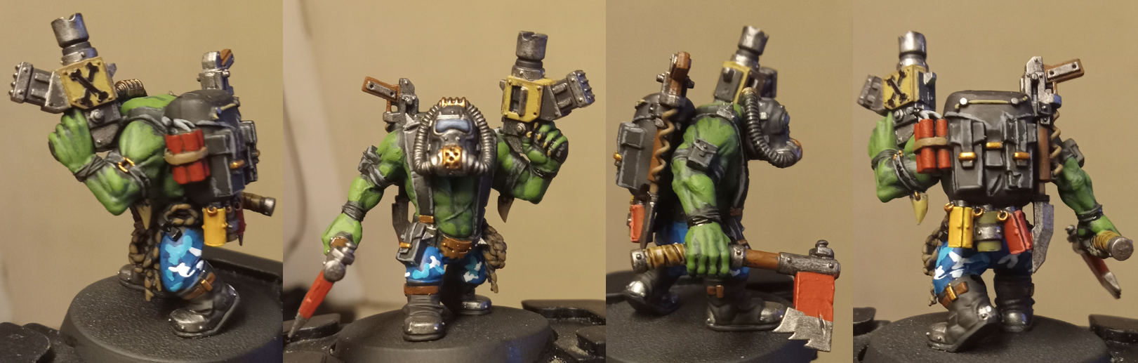 Blue, Camouflage, Freeboota, Freebooter, Greenskin, Greenskins, Kill Team, Kommando, Orks, Warhammer 40,000