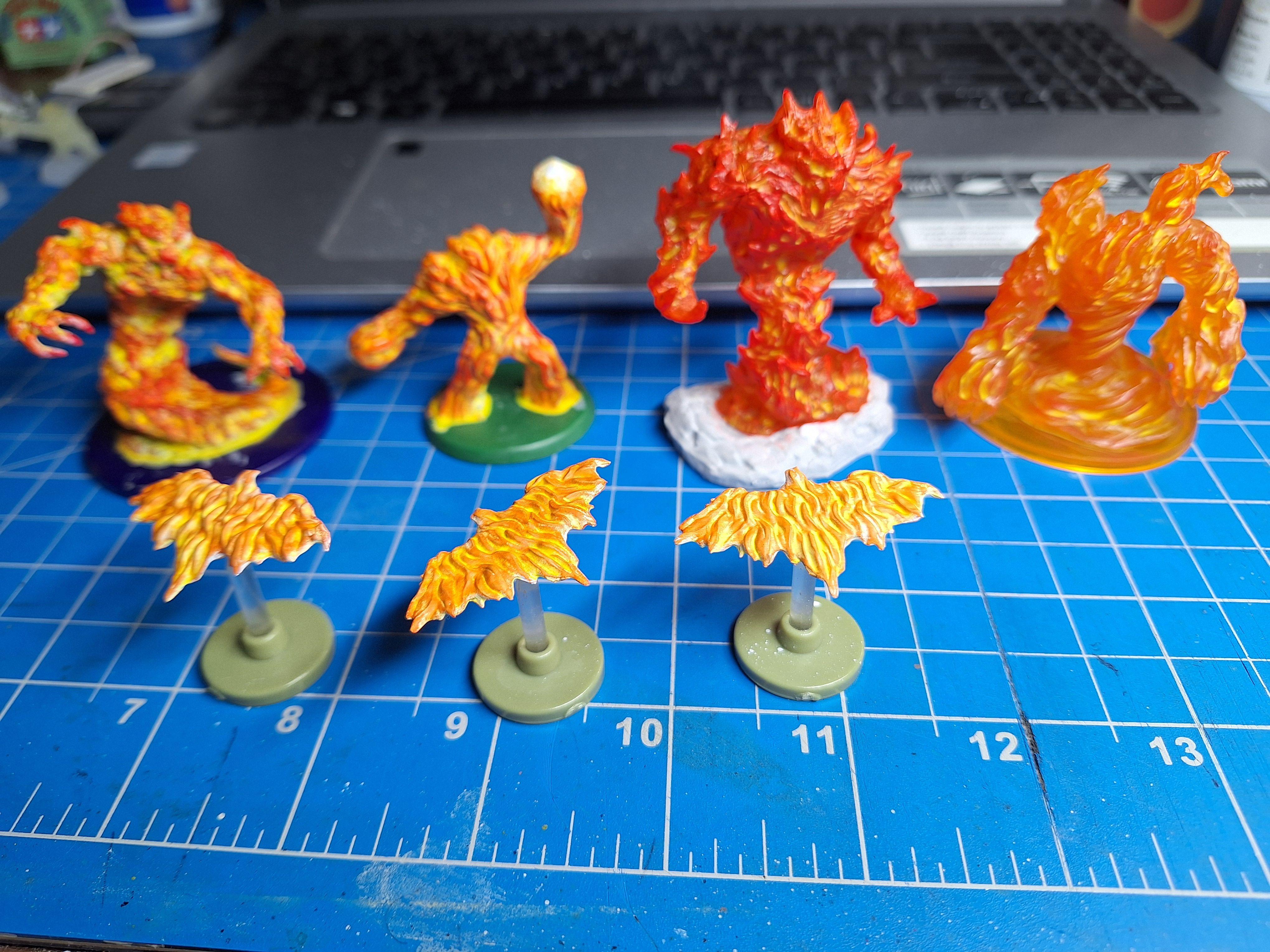 Fire Elementals &amp; fire bats