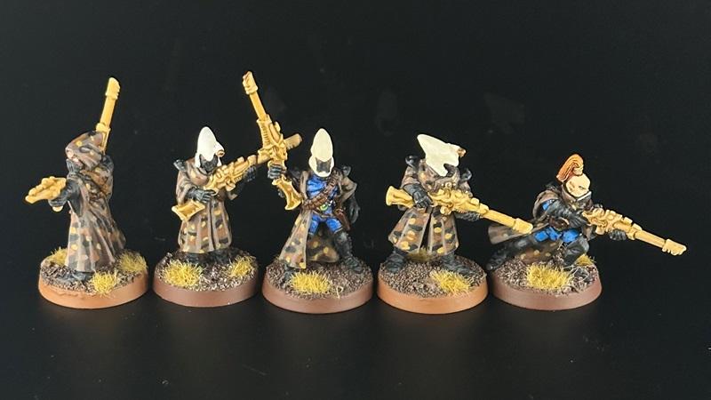 Aeldari, Alaitoc, Camouflage, Conversion, Eldar, Metal, Painted, Rangers, Rogue Trader