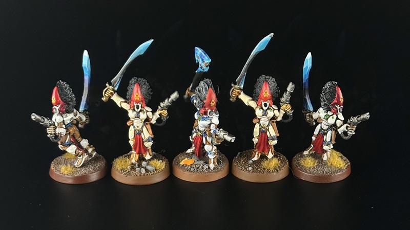 Aeldari, Alaitoc, Captain Brown, Eldar, Exarch, Howling Banshees, Metal, Painted
