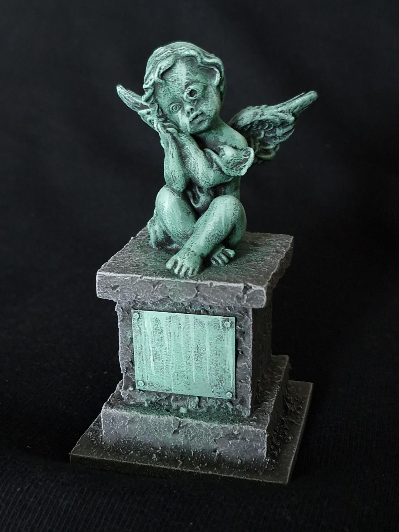 40.000, Cherub, Conversion, Custom, Homemade, Pieces, Plinth, Scratch Build, Statue, Tabletop, Terrain, Warhammer 40,000, Warhammer Fantasy