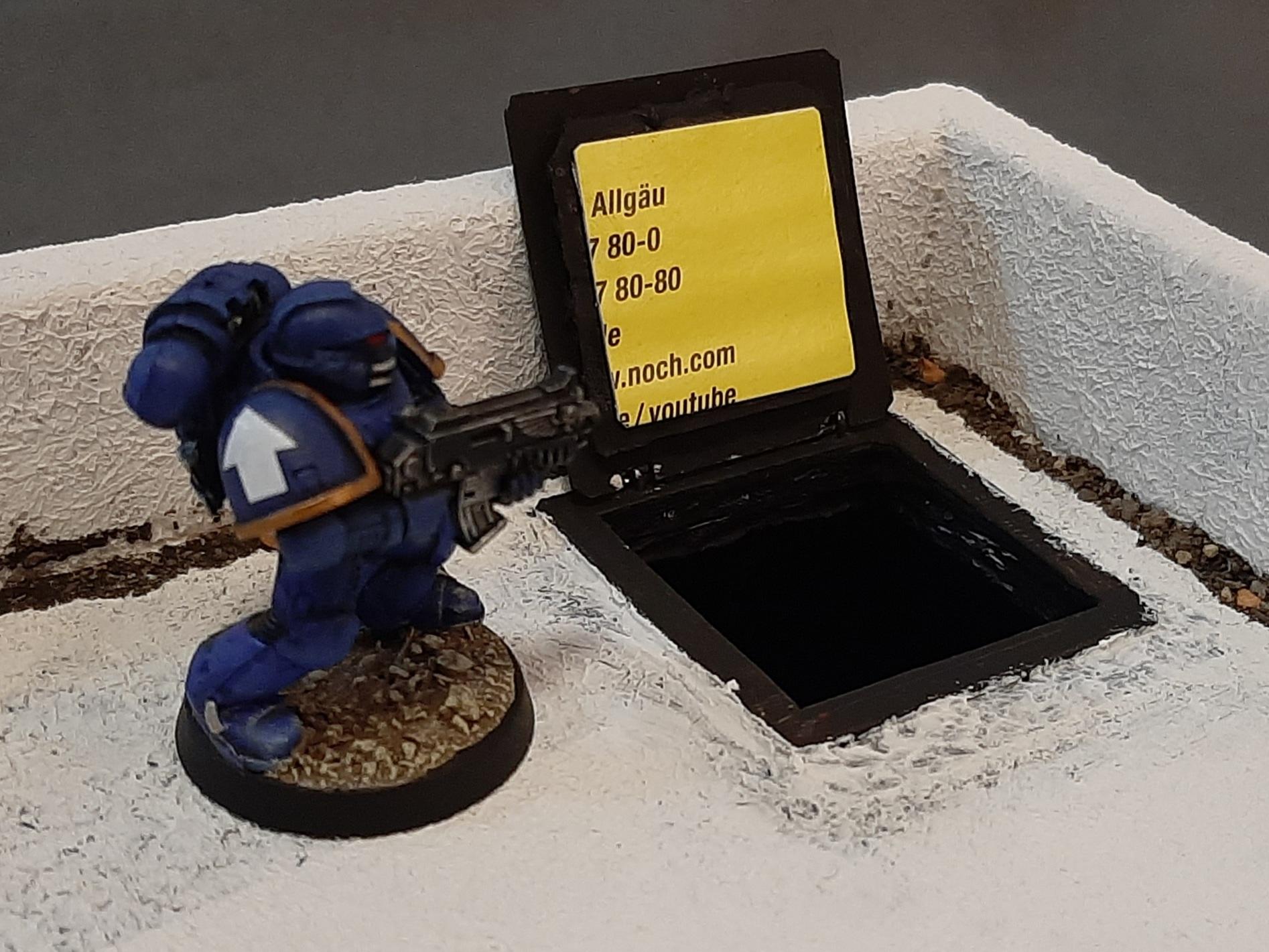 40.000, Access, Bunker, Conversion, Custom, Funtional, Hatch, Homemade, Imperial, Pieces, Roof, Scratch Build, Tabletop, Terrain, Warhammer 40,000, Warhammer Fantasy