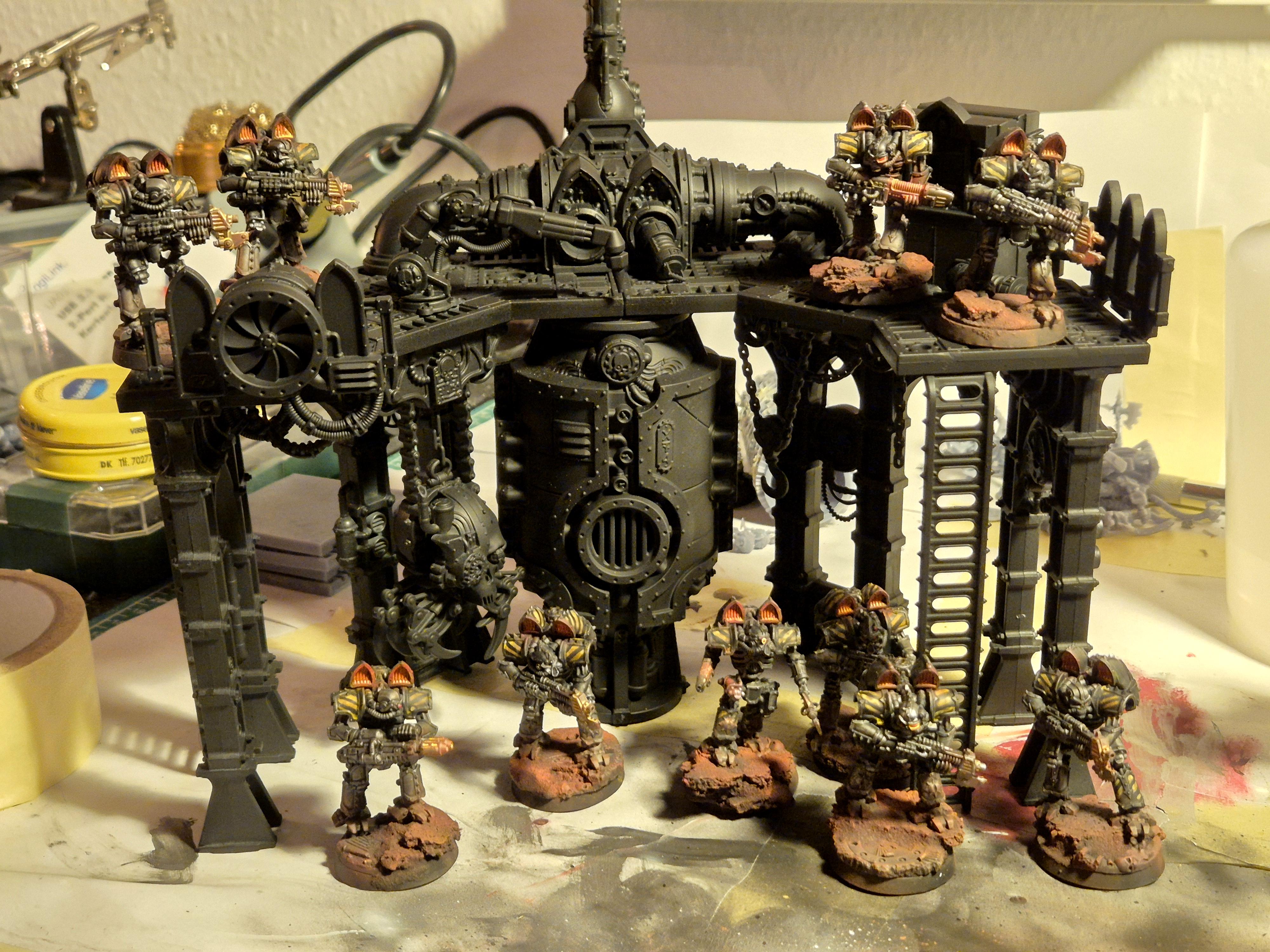 30k, 3d Printed, Chaos Android, Iron Warriors, Proxy, Warhammer 40,000