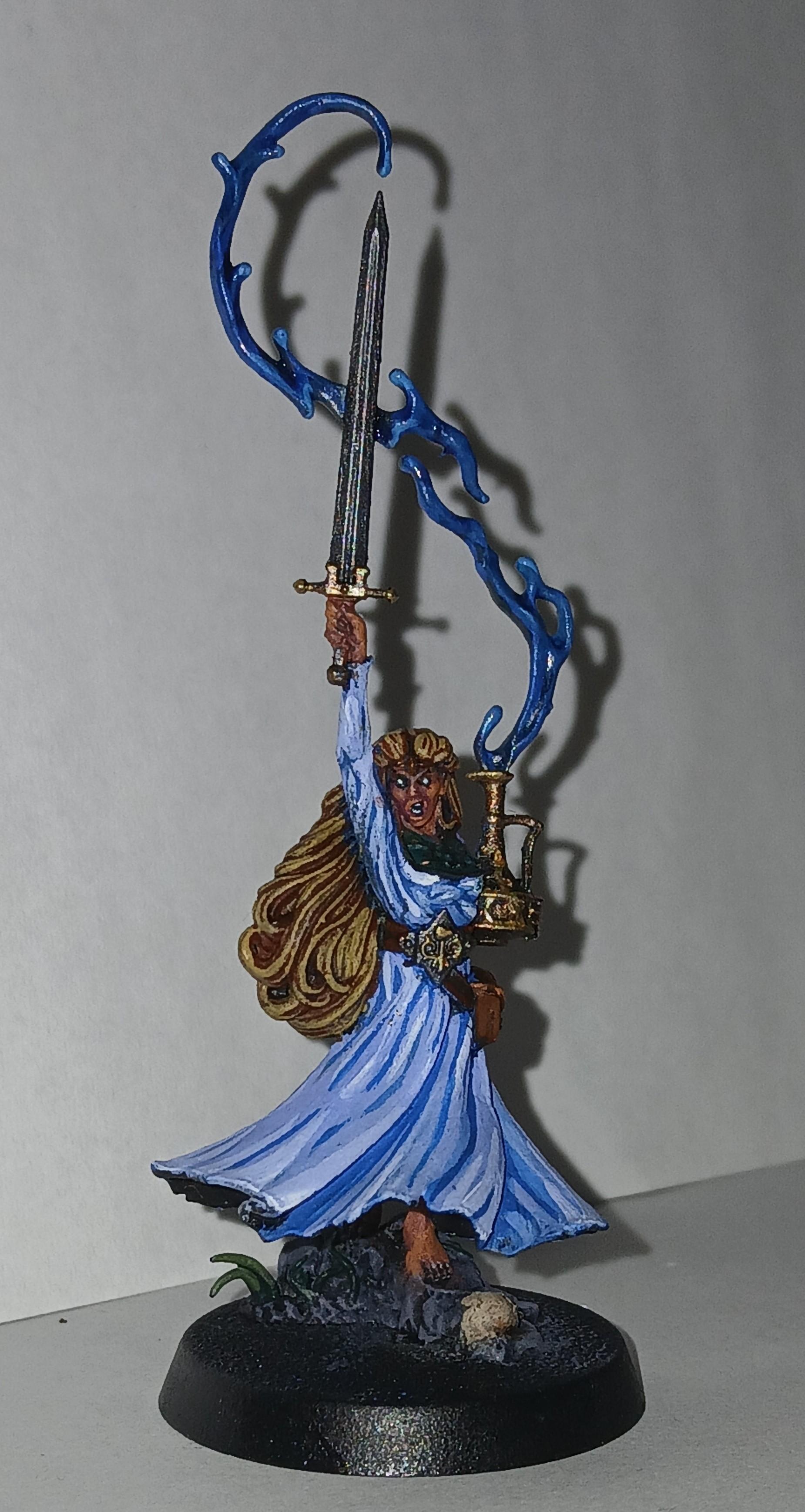 Bretonnians, Damsel, Maiden, Sorcereress, Warhammer Fantasy