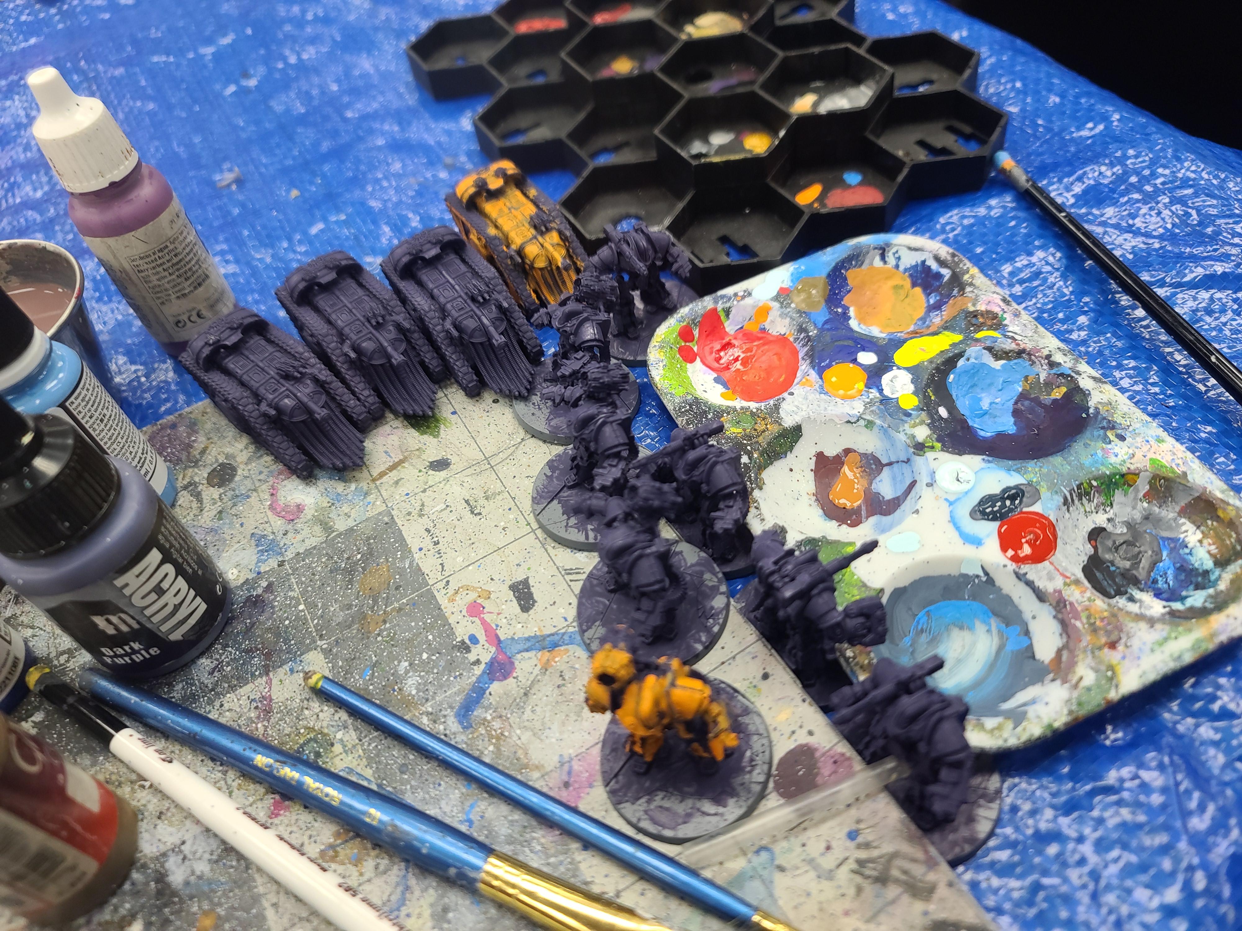 8mm, Games Workshop, Legions Imperialis, Mechanicum, Thanatar, Trios