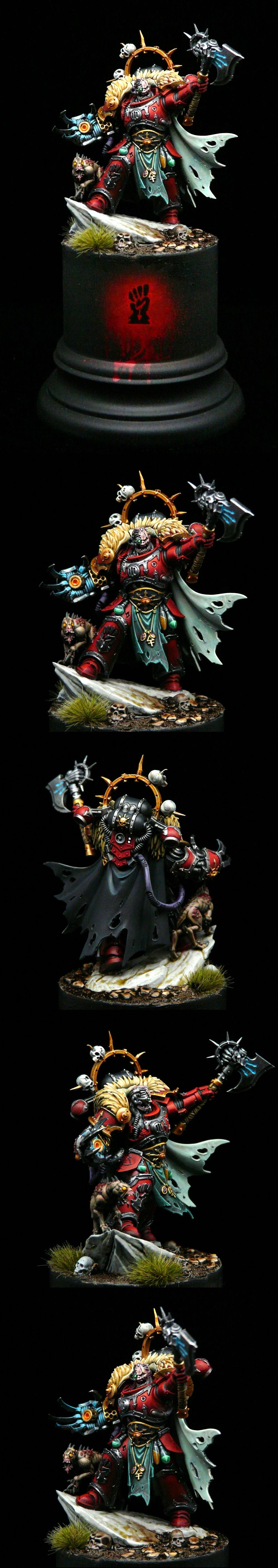 Chaos Lord, Chaos Space Marines, Hereticus Astartes, Huron Blackheart, Red Corsairs