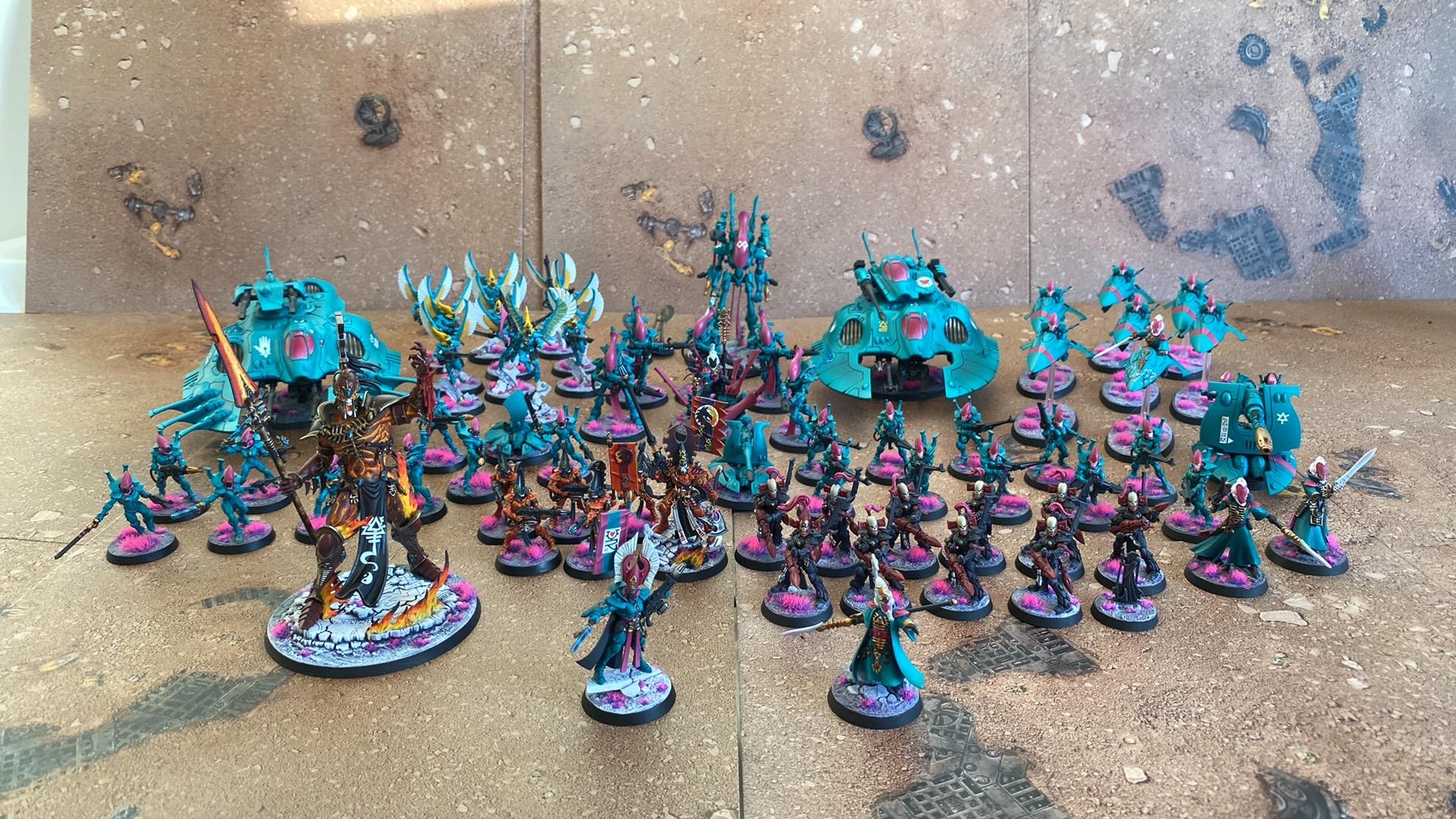 Aeldari craftworld army painted 