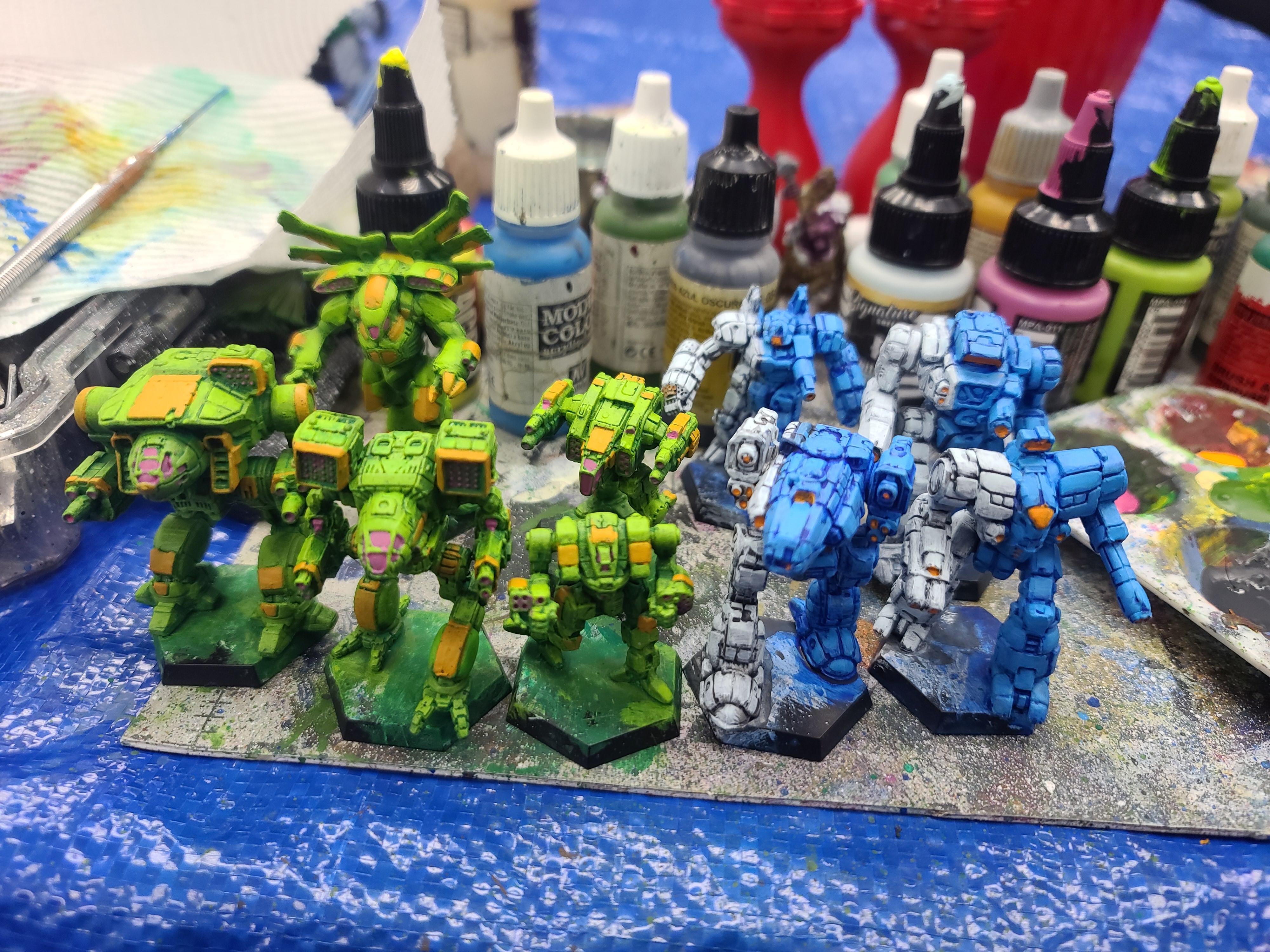 Battletech, Catalyst Game Labs, Clan Jade Falcon, Crusader, Daishi, Dire Wolf, Guillotine, Highlander, Jade Falcon, Lyran Guard, Mad Cat, Mech, Myst Lynx, Shadow Cat, Stalker, Timber Wolf