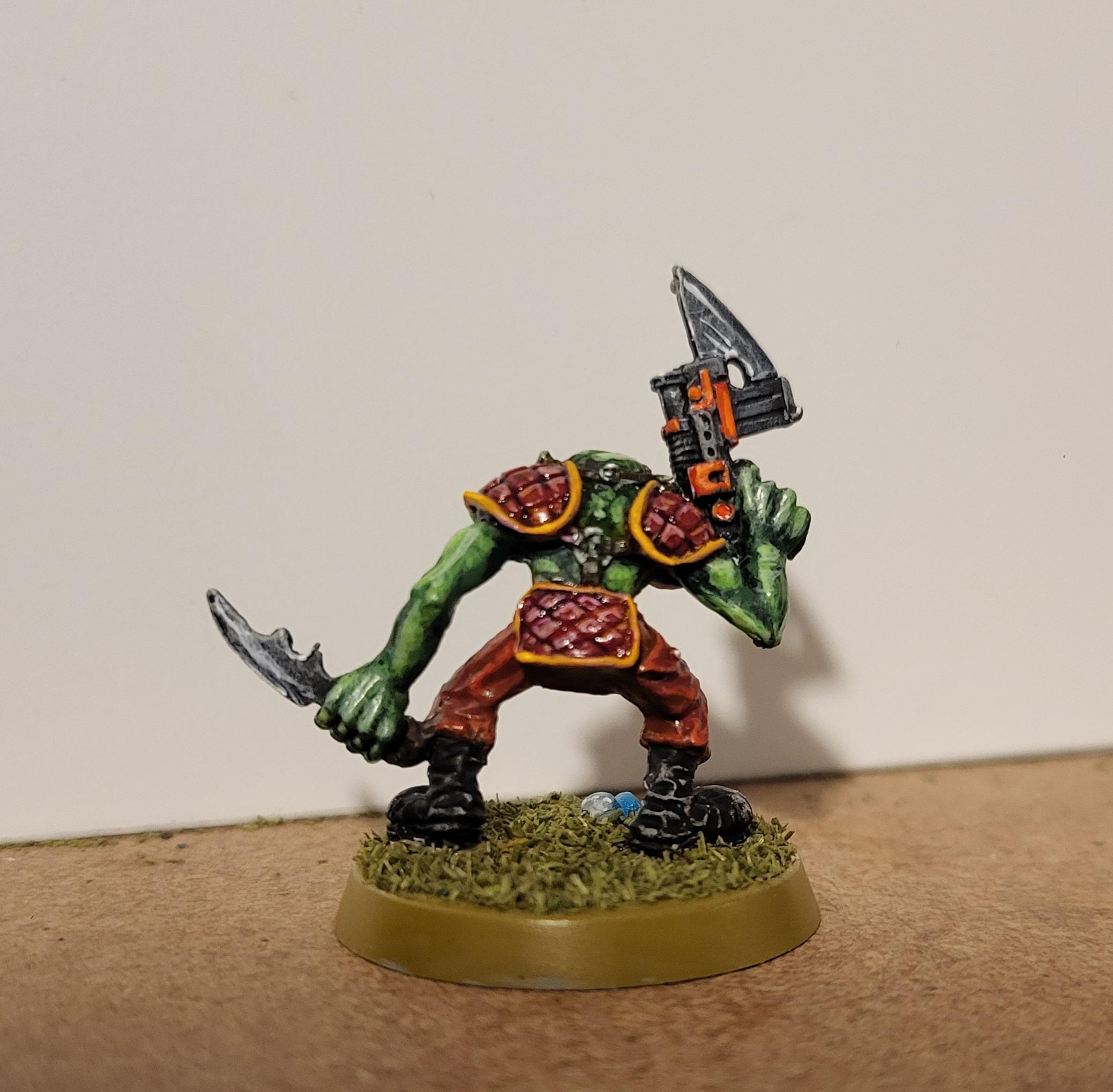 Oldhammer, Orks, Evil Sunz test rear 
