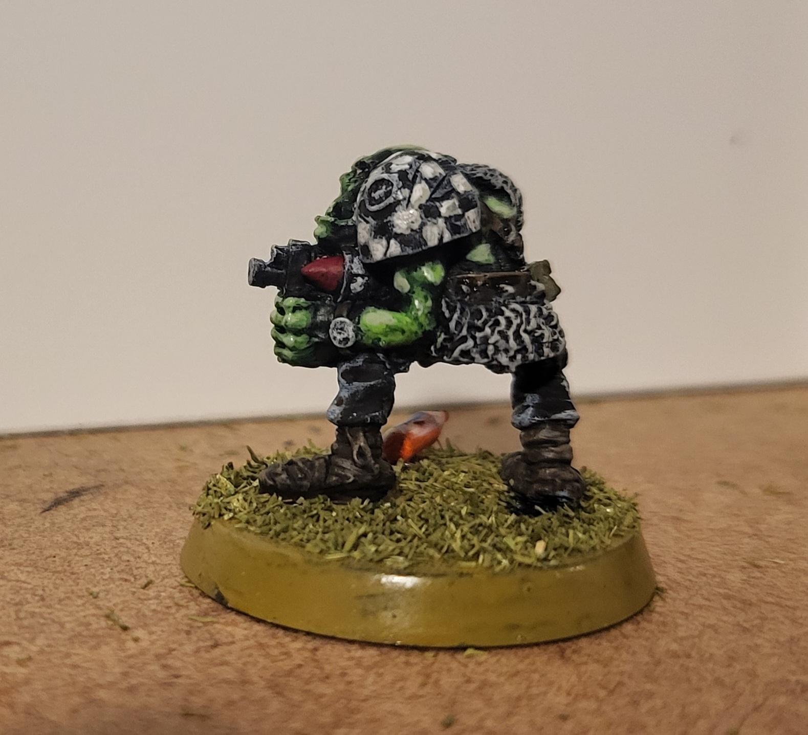 Oldhammer, Orks, Goff pad detail