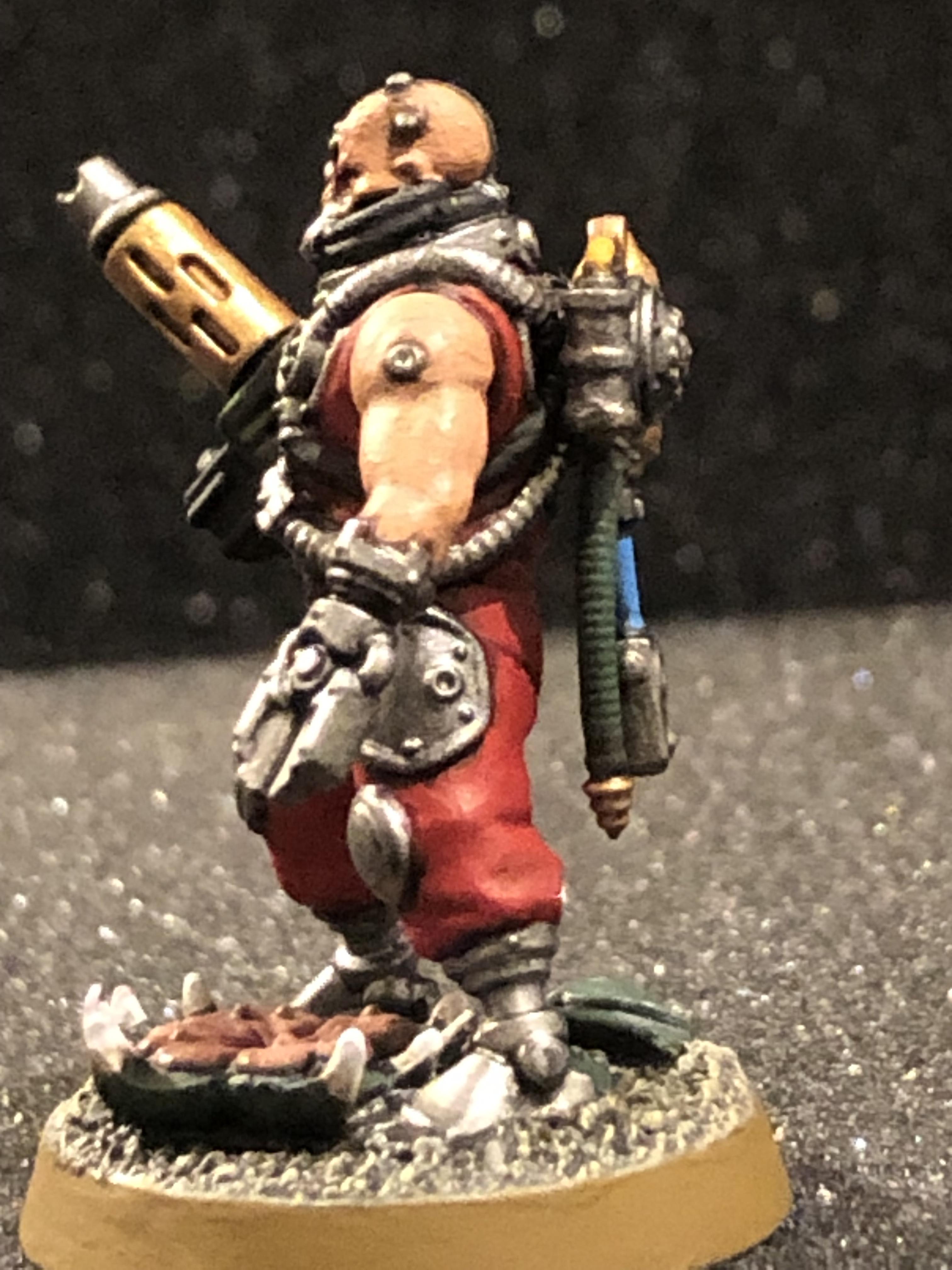 Astra Militarum, Cyborg, Heavy Stubber, Imperial Guard, Imperium, Jungle, Jungle Base, Plant, Red, Robot, Servitors, Wires