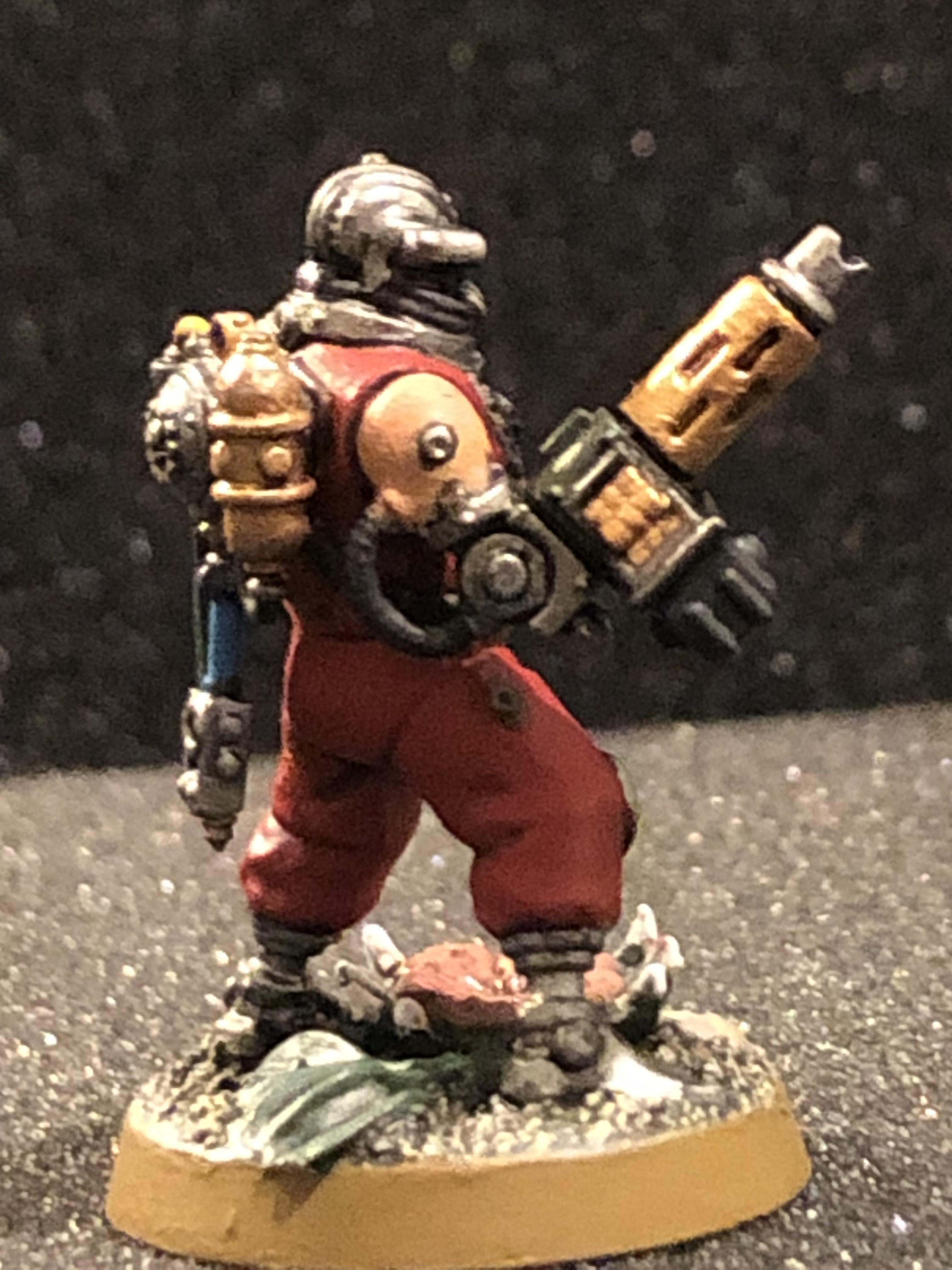 Astra Militarum, Cyborg, Heavy Stubber, Imperial Guard, Imperium, Jungle, Jungle Base, Plant, Red, Robot, Servitors, Wires