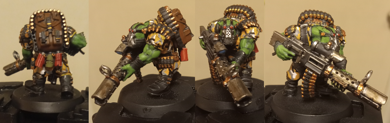 Bad Moons, Camouflage, Greenskin, Greenskins, Kill Team, Killteam, Kommando, Orks, Snipa, Snipers, Warhammer 40,000, Yellow