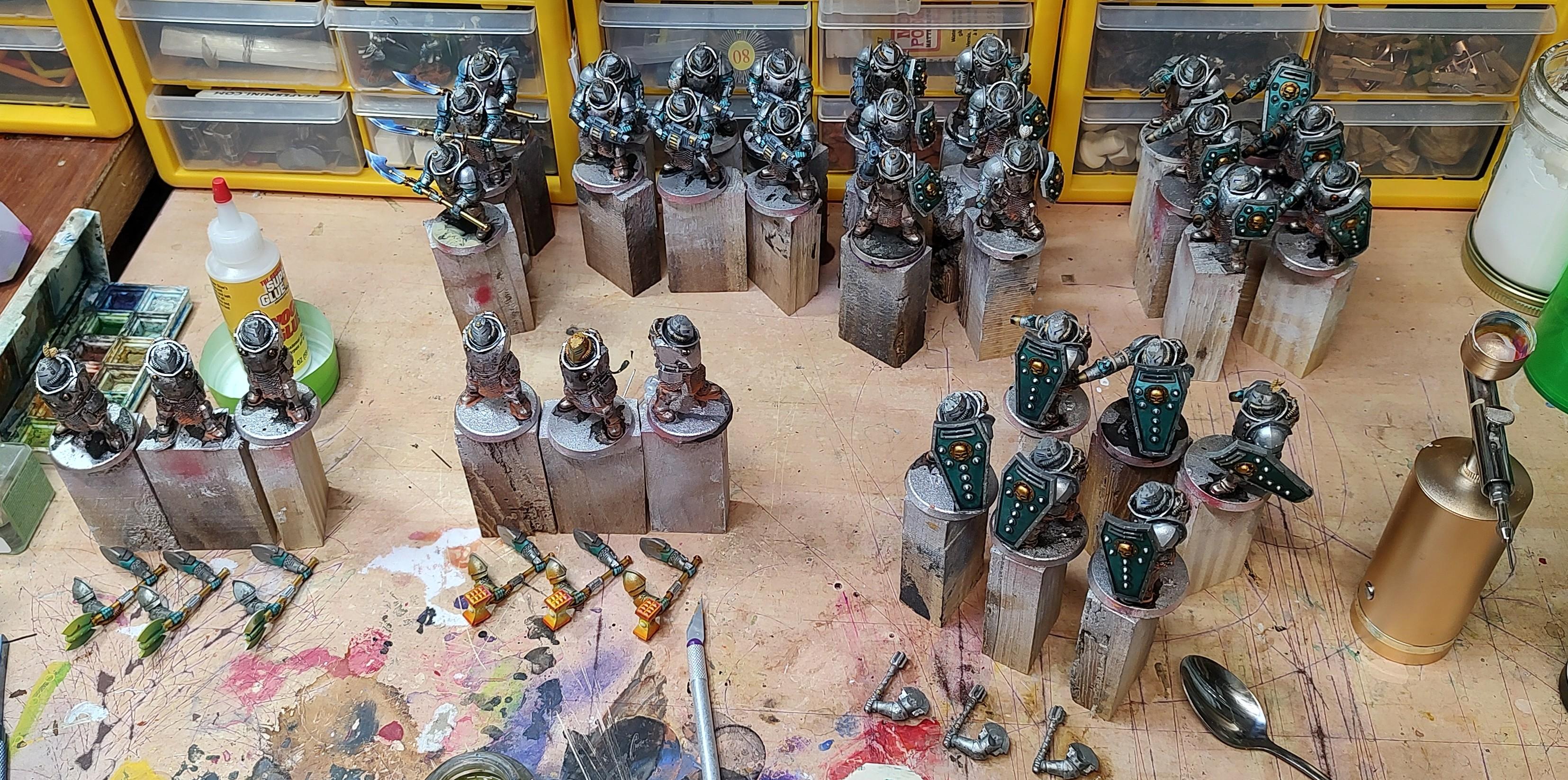 Astra Militarum, Feudal, Imperial Guard, Knights, Ogryns, Palatinate