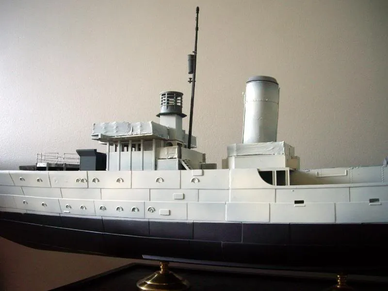 1/72 Scale, Corvette, Flower Class Corvette, Hmcs Chilliwack, Hmcs Chilliwack 1944, Partial Build, Port View Build In Progress, World War Two, Ww 2