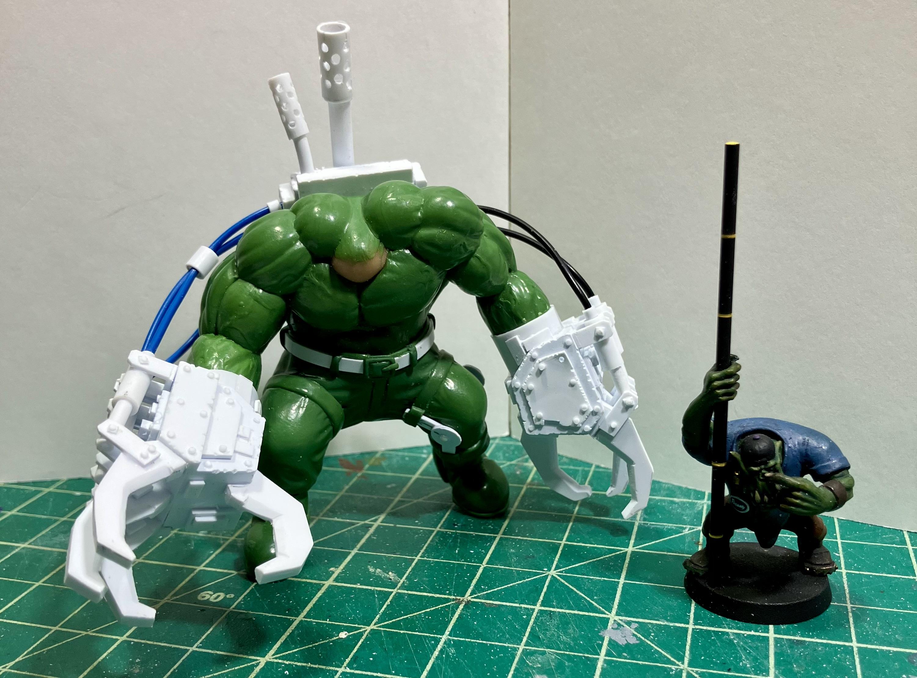 Greenstuff, Orks, Scratch Build, Sculpting, Warboss